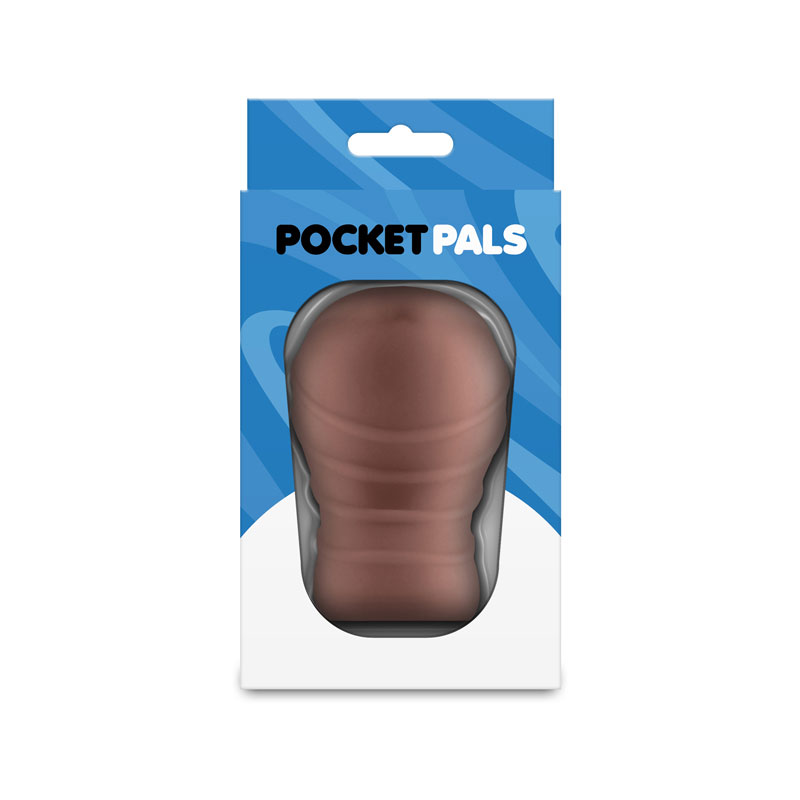 NS Novelties - Pocket Pals Mouth Stroker Brown - Masturbation Aids for Males