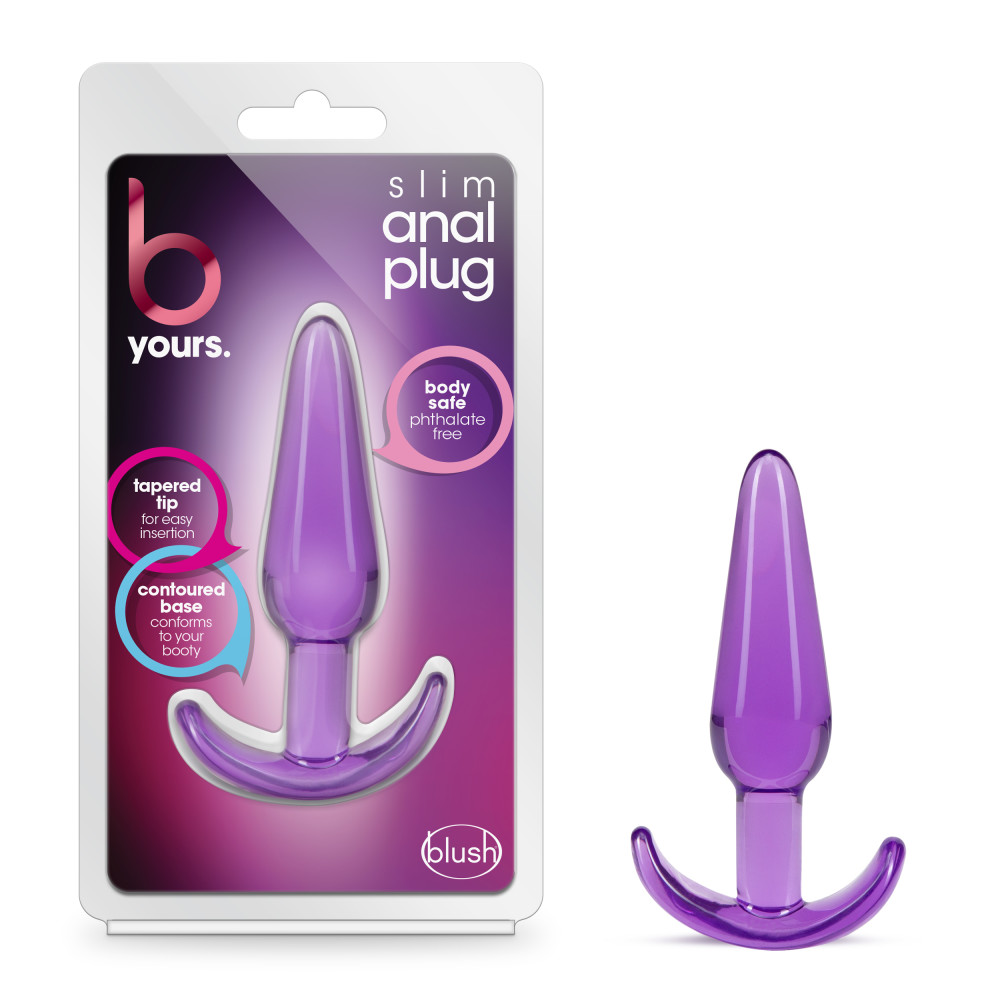 Blush - B Yours - Slim Anal Plug - Purple - Anal Toys & Stimulators