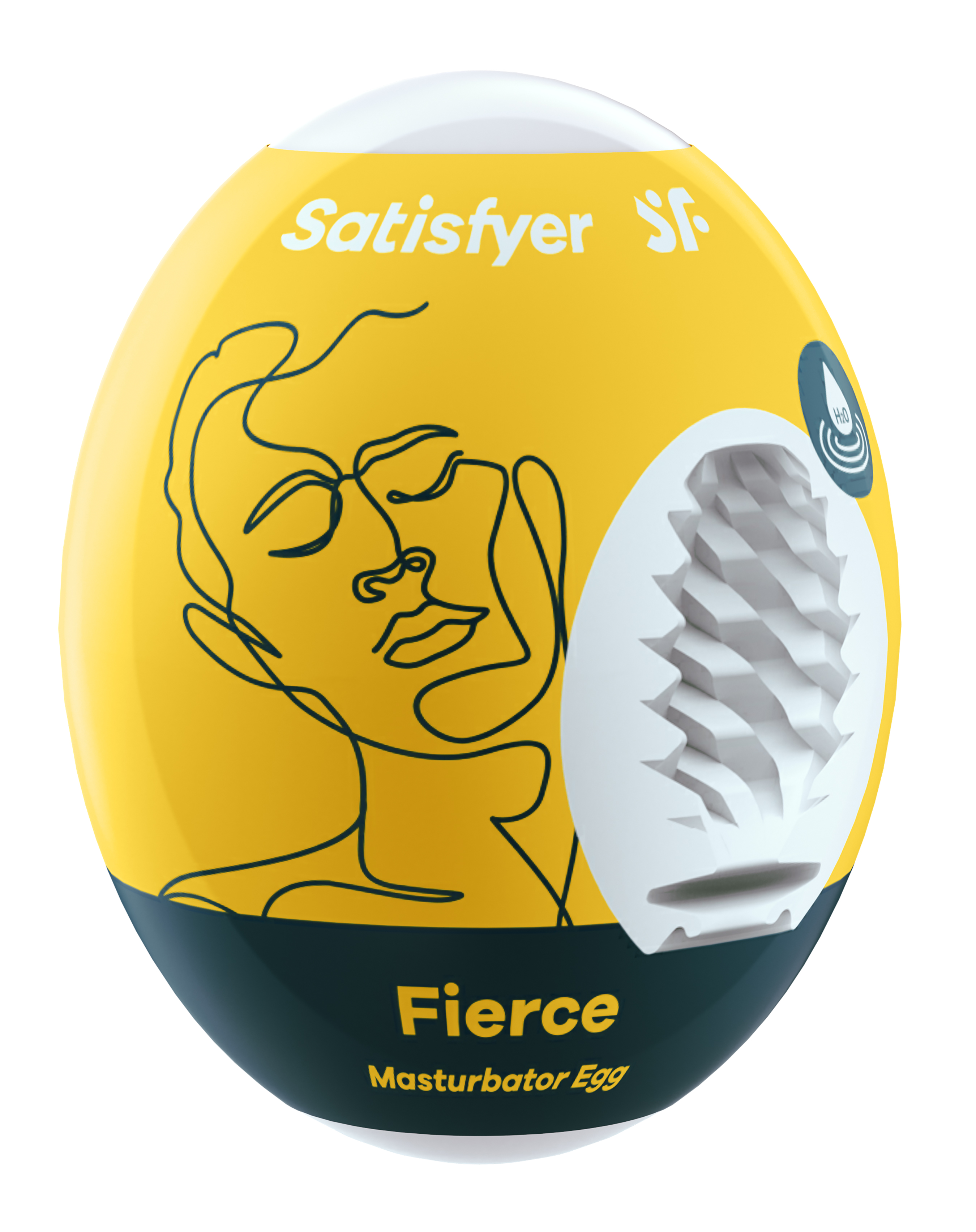 Satisfyer - Satisfyer Masturbator Egg - Fierce - Yellow - Masturbation Aids for Males