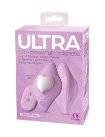 Icon Brands - Ultra Panty Vibe I Heart You - Purple - Clit Stimulators