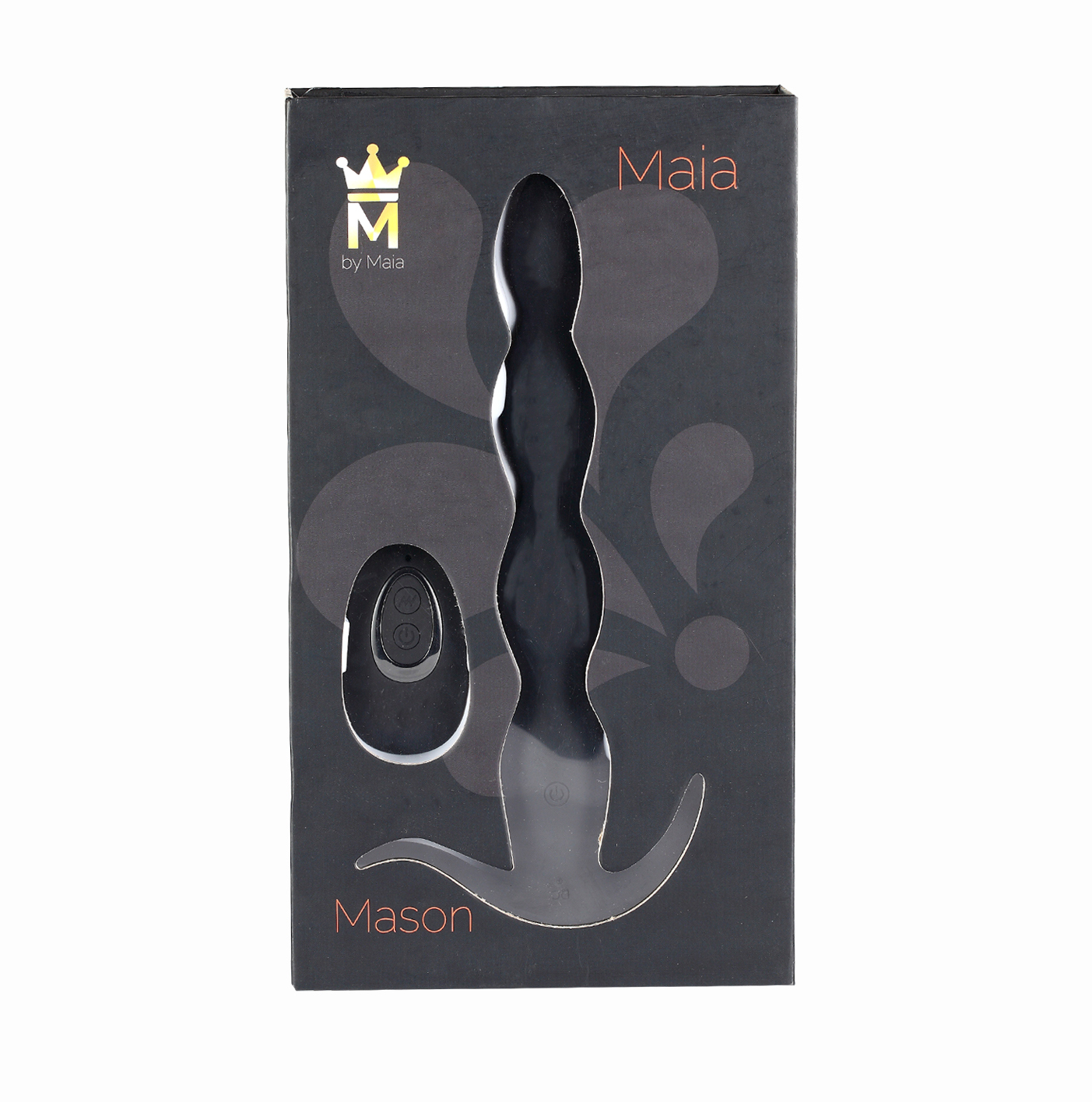 Maia Toys - Mason Remote Control Silicone Butt Plug - Black - Anal Toys & Stimulators