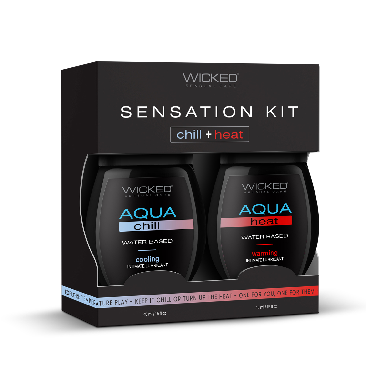 Wicked Sensual Care - Sensation Kit Cooling and Warming Intimate Lubricants 1.5 Fl Oz - Lubricants, Creams & Glides