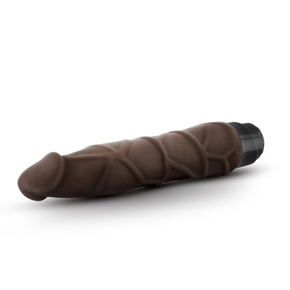 Blush - Dr. Skin - Cock Vibe 1 - 9 Inch Vibrating Cock - Chocolate - Vibrators