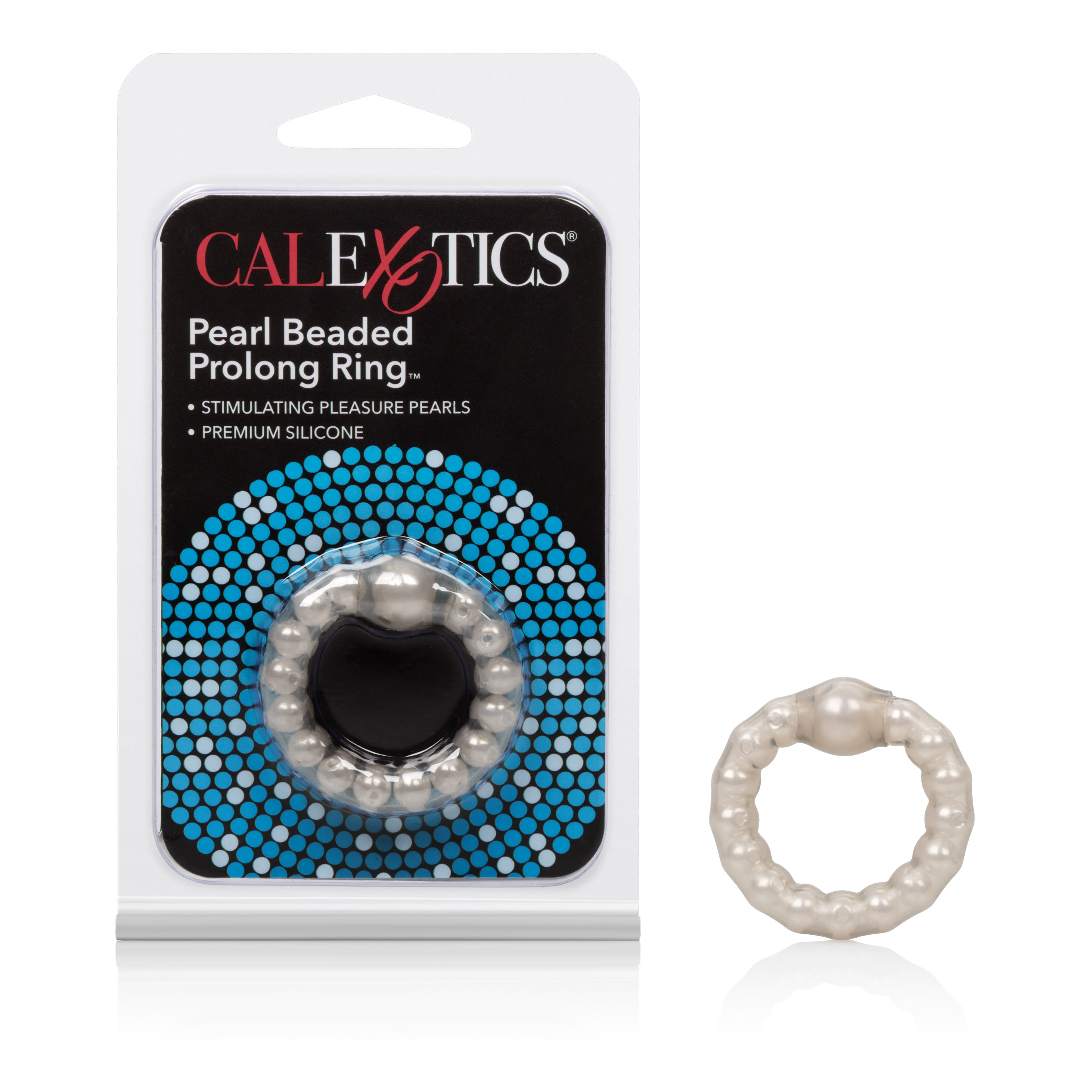 CalExotics - Pearl Beade Prolong Rings - Smoke - Cockrings