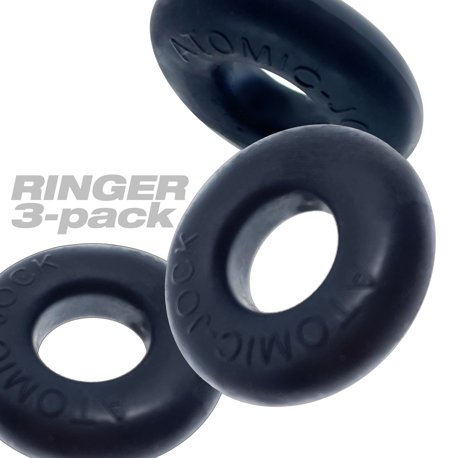 Oxballs - OxBalls Ringer Cockring 3-Pack Plus+Silicone Special Edition Night - Cockrings - TPE/TPR/Elastomers