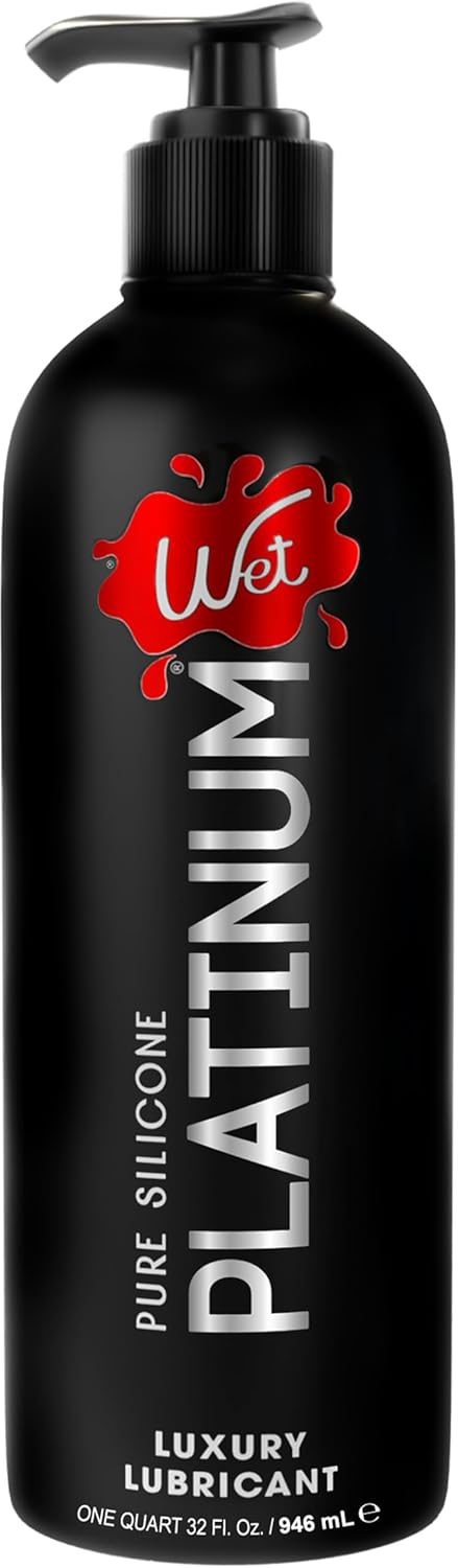 Wet - Wet Platinum Luxury Silicone Lubricant 32oz - Lubricants, Creams & Glides