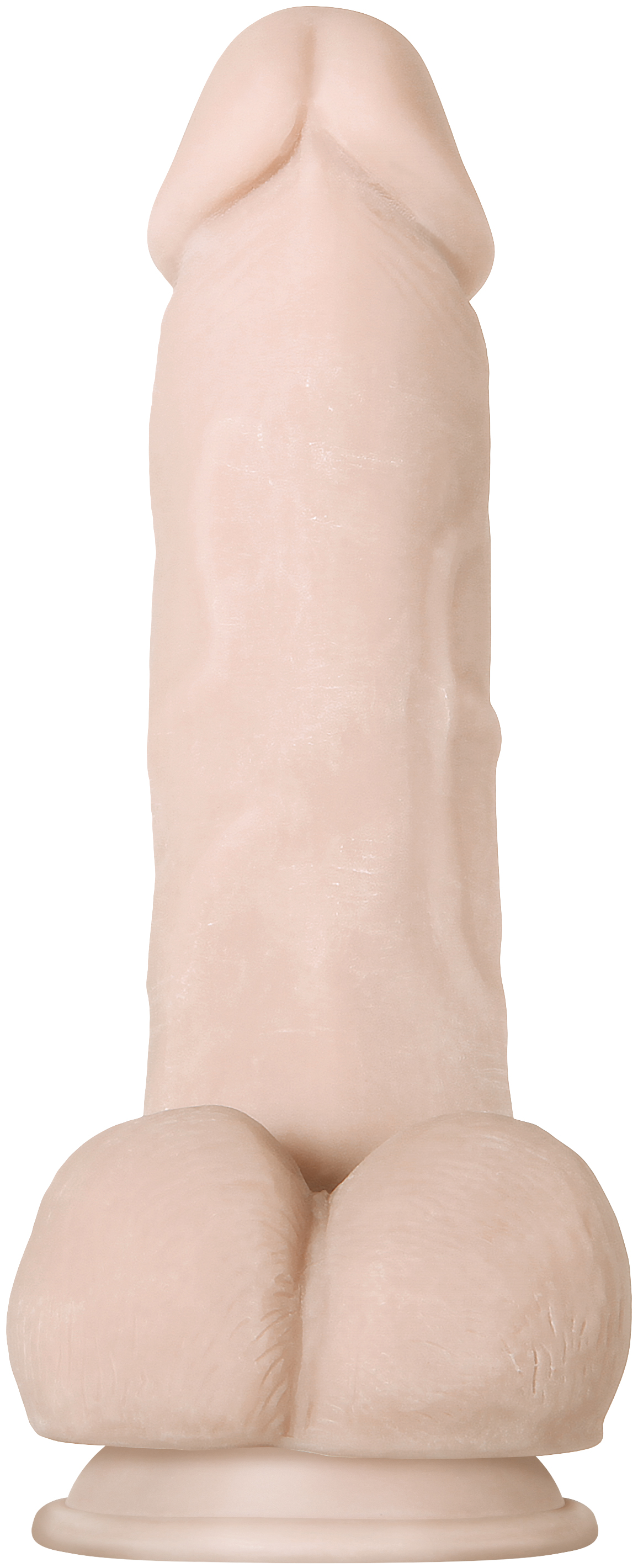 Evolved Evolved Real Supple Girthy Poseable 8.5 in. Realistic Dildo With Balls Beige