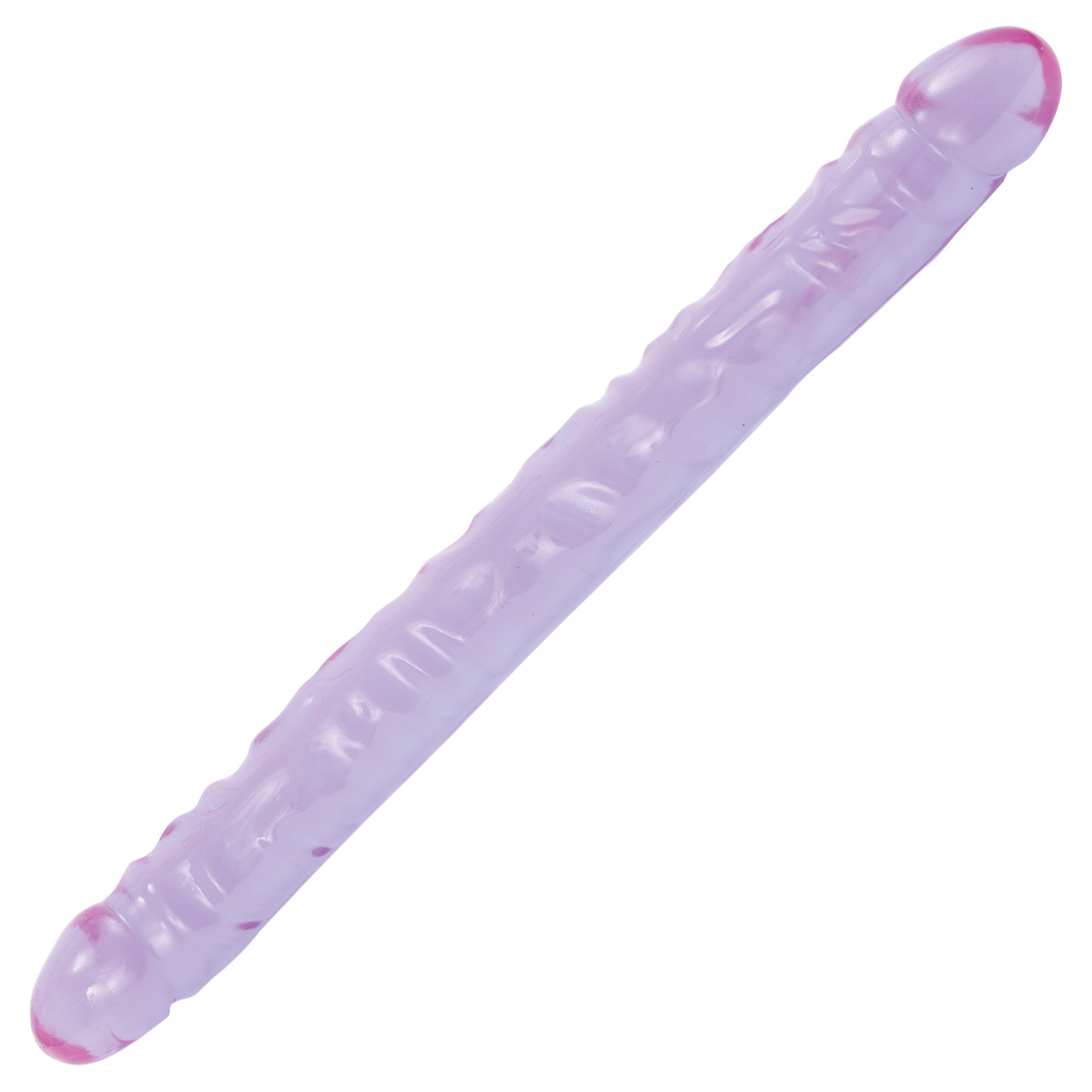 Doc Johnson - Crystal Jellies - Double Dong Purple 18in - Dildos - PVC