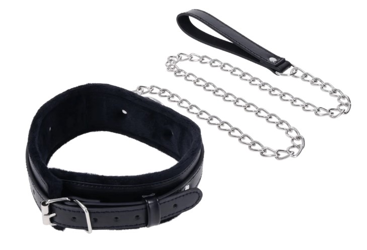 Sportsheets - Shadow Collar and Leash - Black - Bondage & Fetish Toys