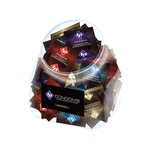 I.D. Lubricants - ID Condoms - Assorted - 144 Piece Jar - Condoms
