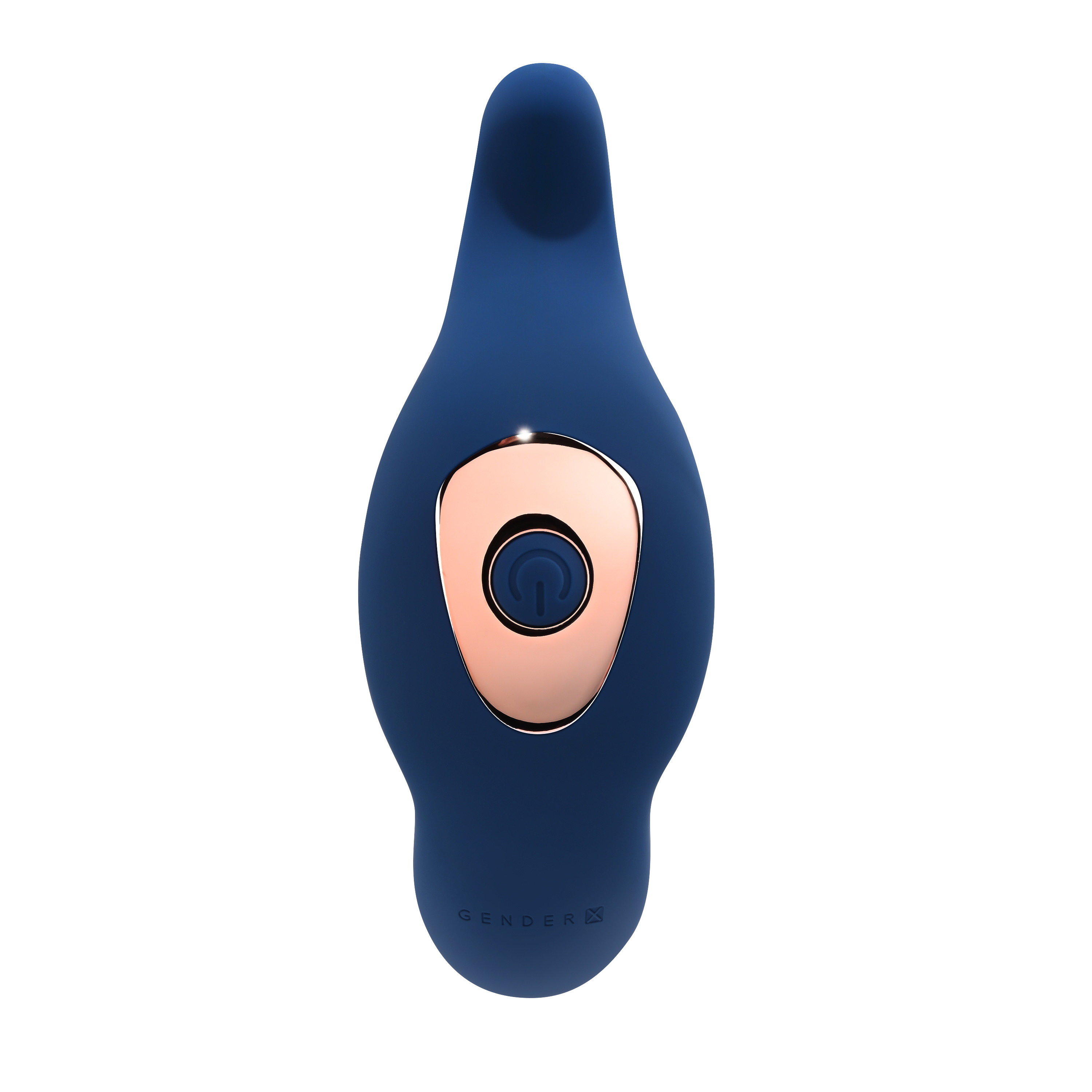 Gender X Gender X True Blue Rechargeable Thrusting Silicone Vibrator Blue
