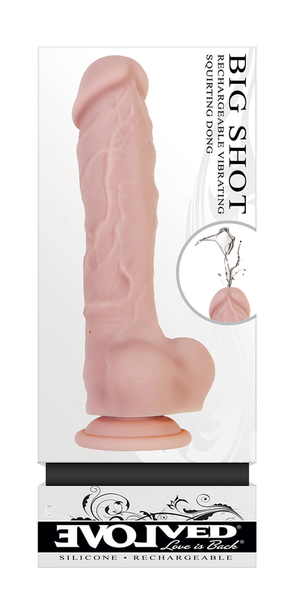 Evolved Evolved Big Shot Rechargeable Vibrating 8 in. Silicone Squirting Dildo