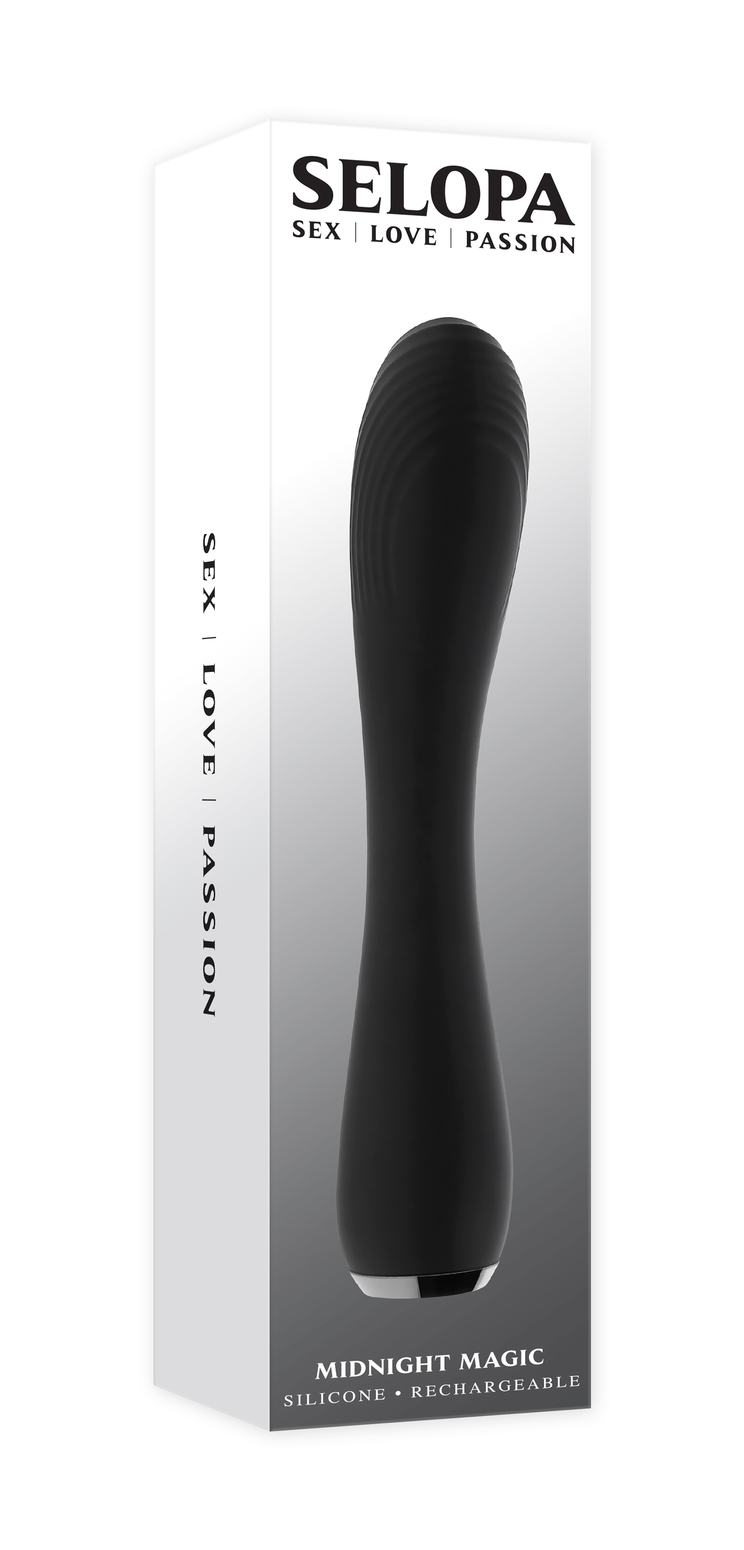 Selopa - Selopa Midnight Magic Rechargeable Vibrator Silicone Black - Vibrators - Silicone