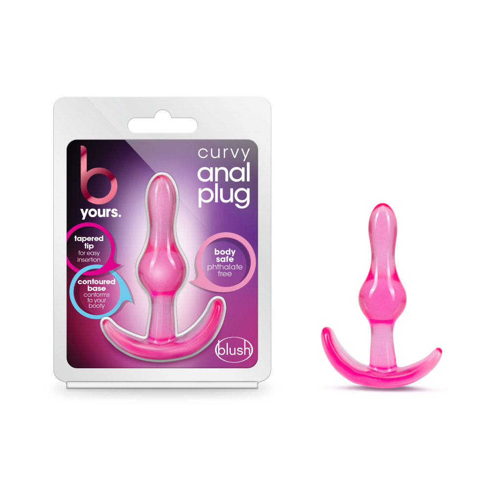 Blush - B Yours - Curvy Anal Plug - Pink - Anal Toys & Stimulators