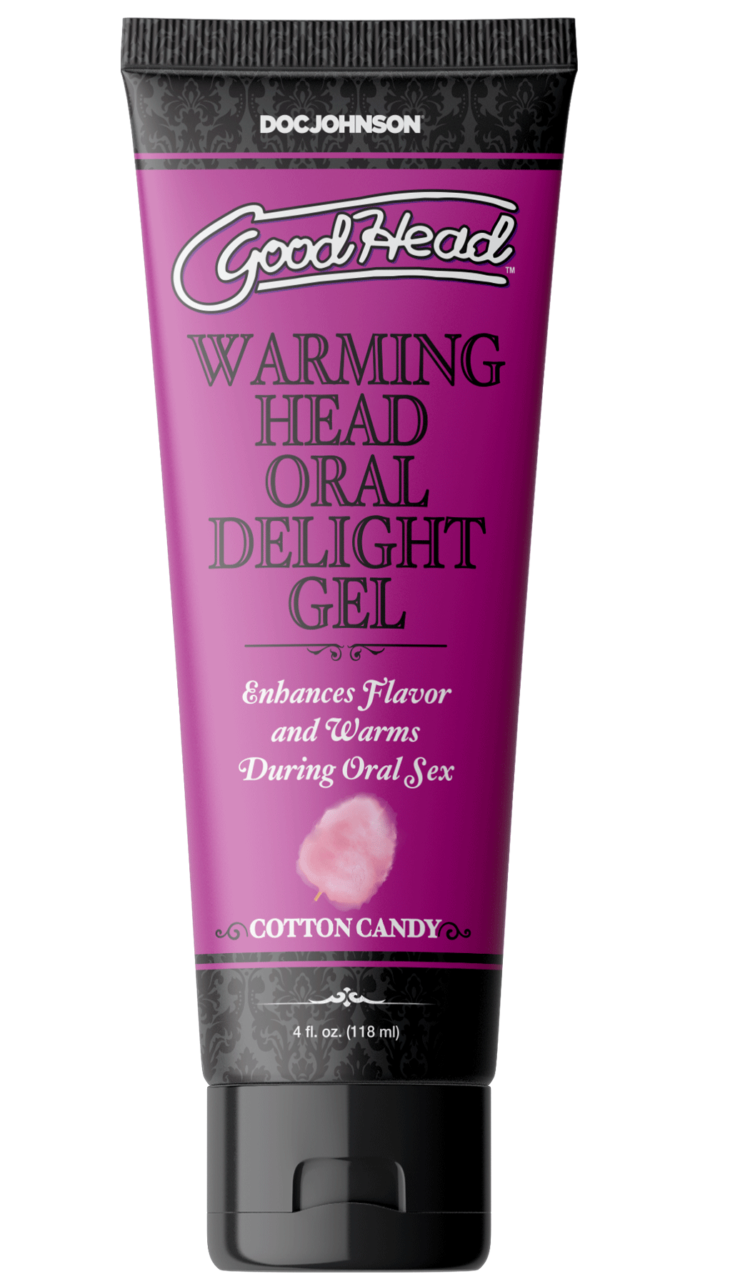 Doc Johnson - Goodhead - Warming Head Oral Delight Gel - Cotton Candy - 4 Fl Oz Bulk - Edible