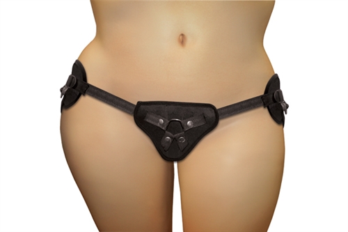 Sportsheets - Beginners Strap on - Plus Size - Black - Harnesses & Strap-Ons
