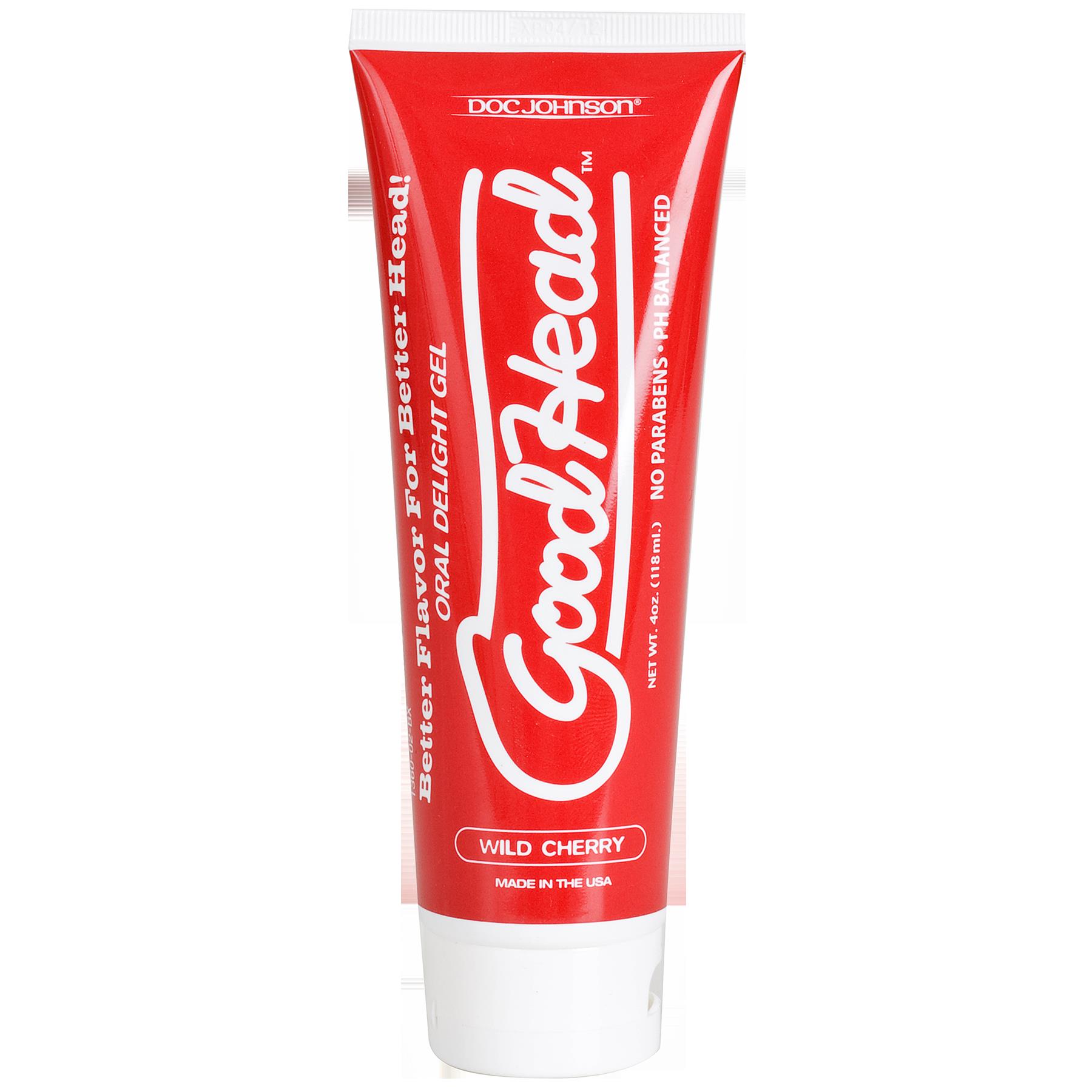 Doc Johnson - Good Head Oral Delight Gel 4 Oz - Wild Cherry - Edible