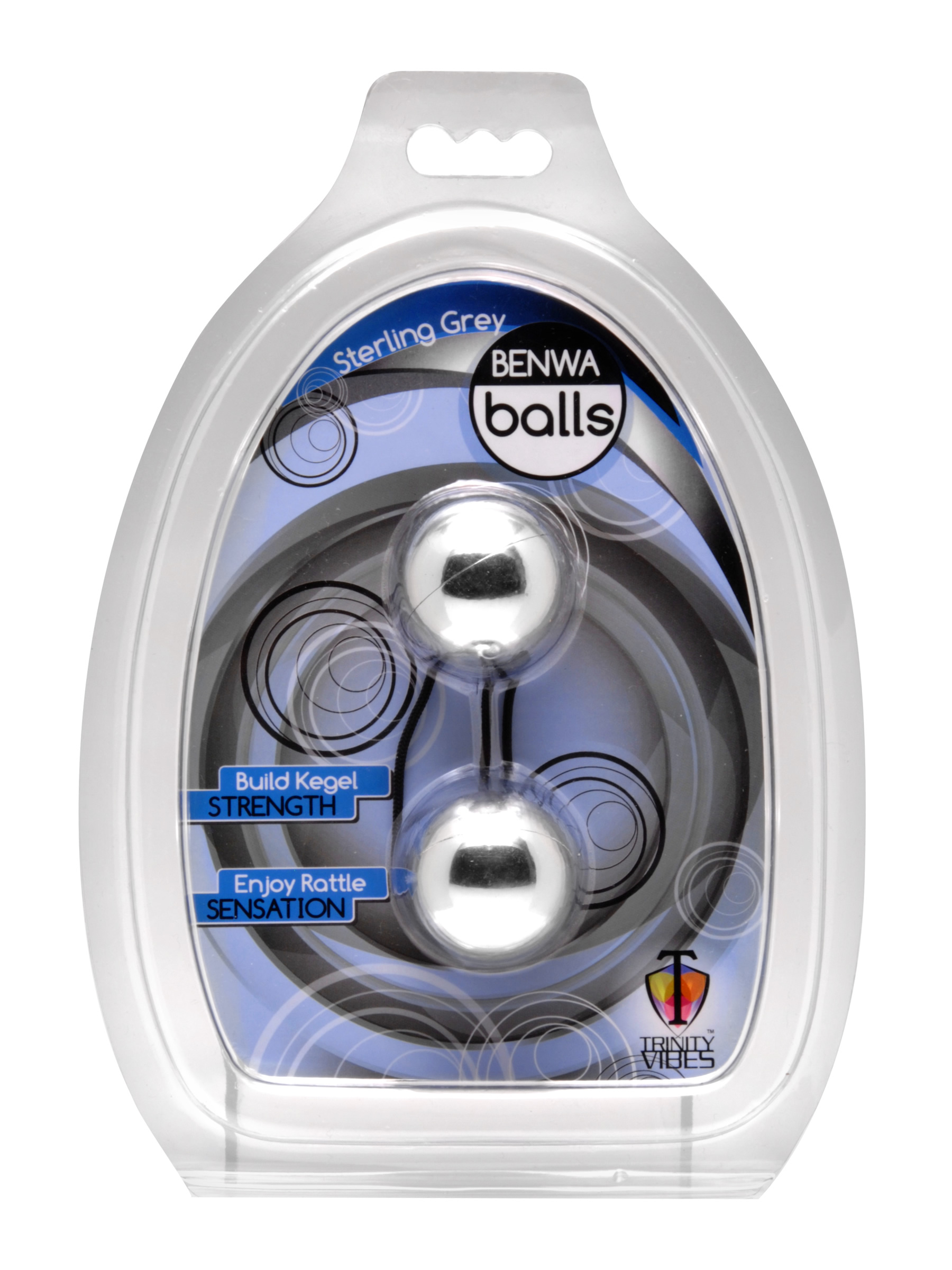 XR Brands - Sterling Grey Benwa Balls - Kegel & Pelvic Exercisers