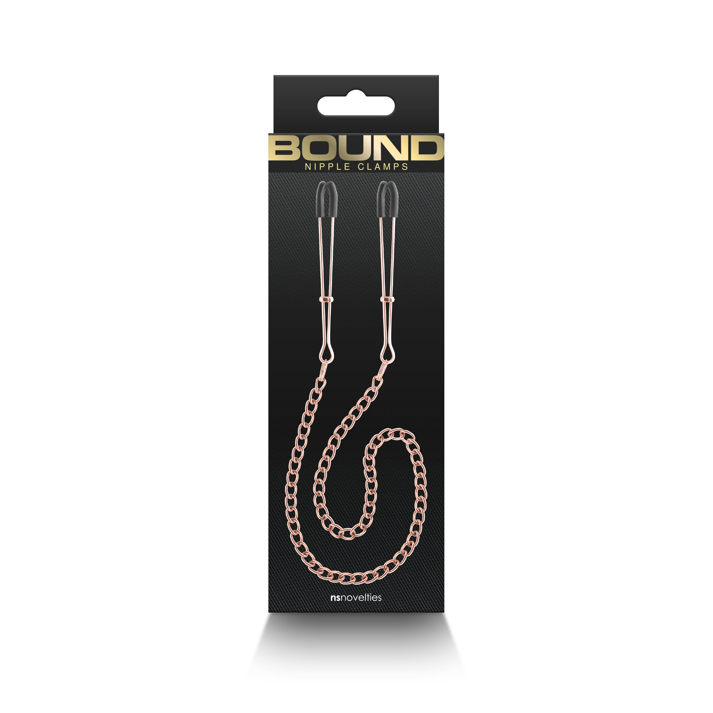NS Novelties - Bound Nipple Clamps DC3 Rose Gold - Bondage & Fetish Toys - Metal