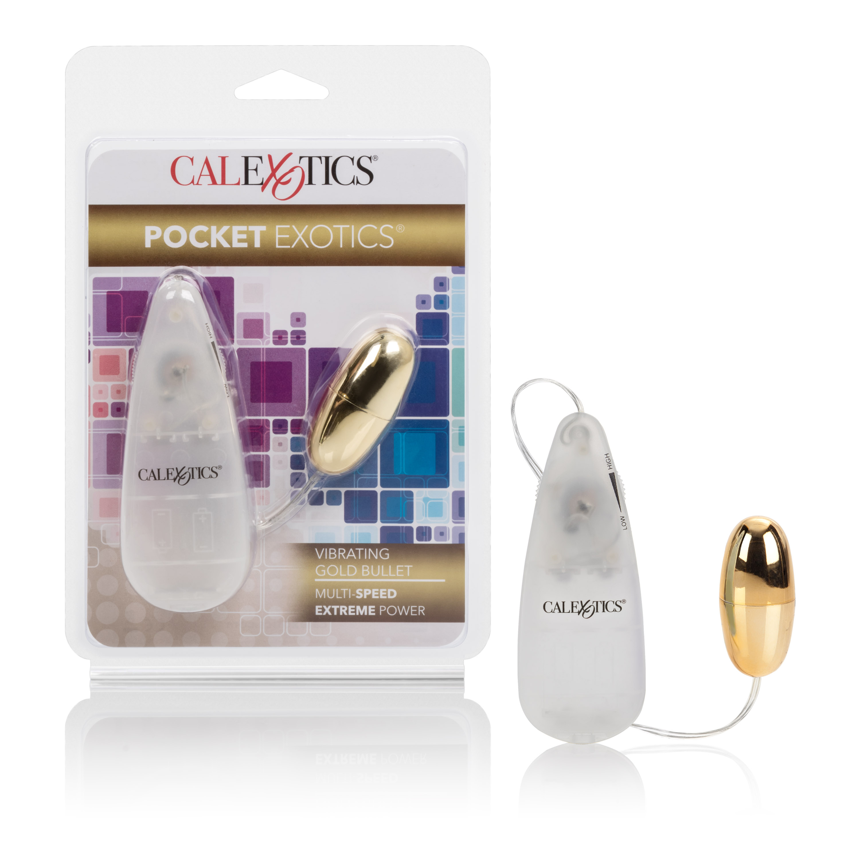 CalExotics - Pocket Exotics Vibrating Gold Bullet - Clit Stimulators