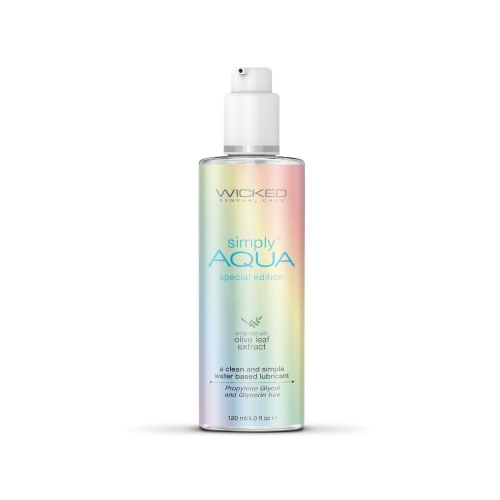Wicked Sensual Care - Simply Aqua Water Based Lubricant - 4 Fl. Oz. - Special Edition - Lubricants, Creams & Glides