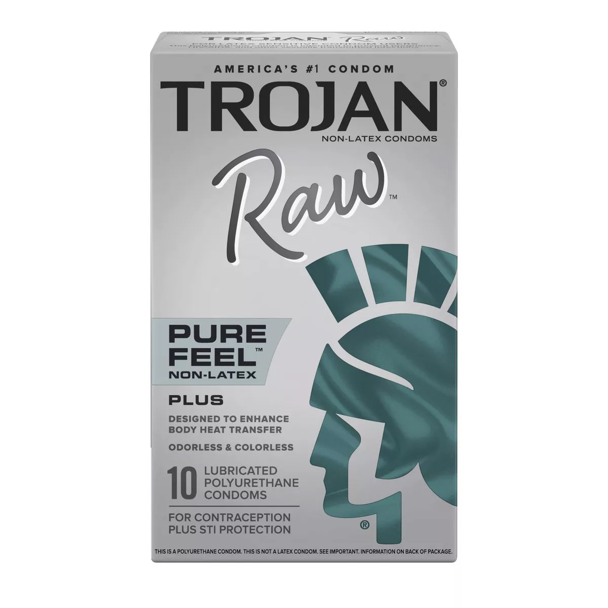 Paradise Marketing - Trojan Raw Non-Latex 10 Pack - Condoms