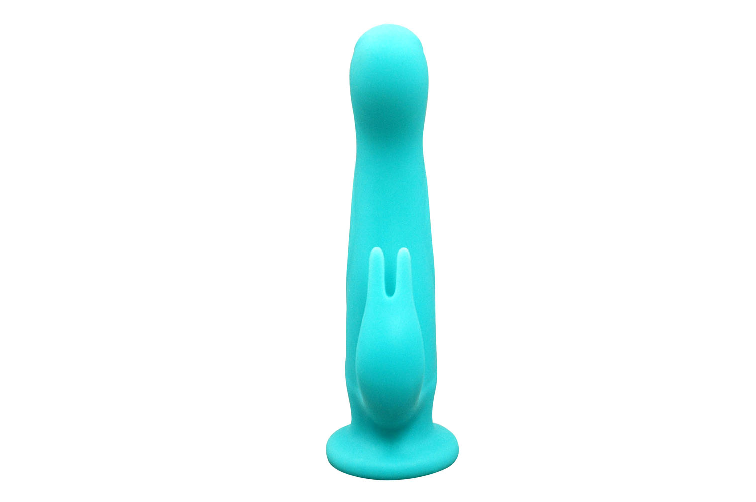 FemmeFunn - FemmeFunn Pirouette 8 in. Dual-Stimulation Rotating Vibrating Dildo Turquoise - Vibrators - Silicone