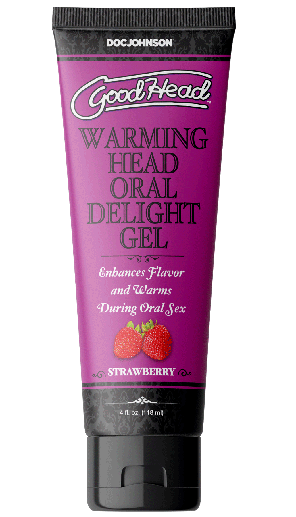 Doc Johnson - Goodhead - Warming Head Oral Delight Gel - Strawberry - 4 Fl Oz Bulk - Edible