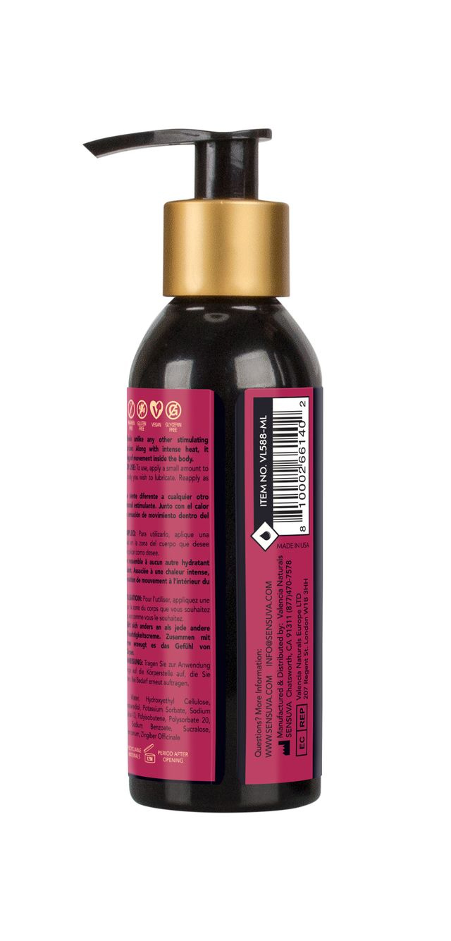 Sensuva - On Insane Ultra-Stimulating Personal Moisturizer - 4oz Cherry Pop - Lubricants, Creams & Glides - Liquid