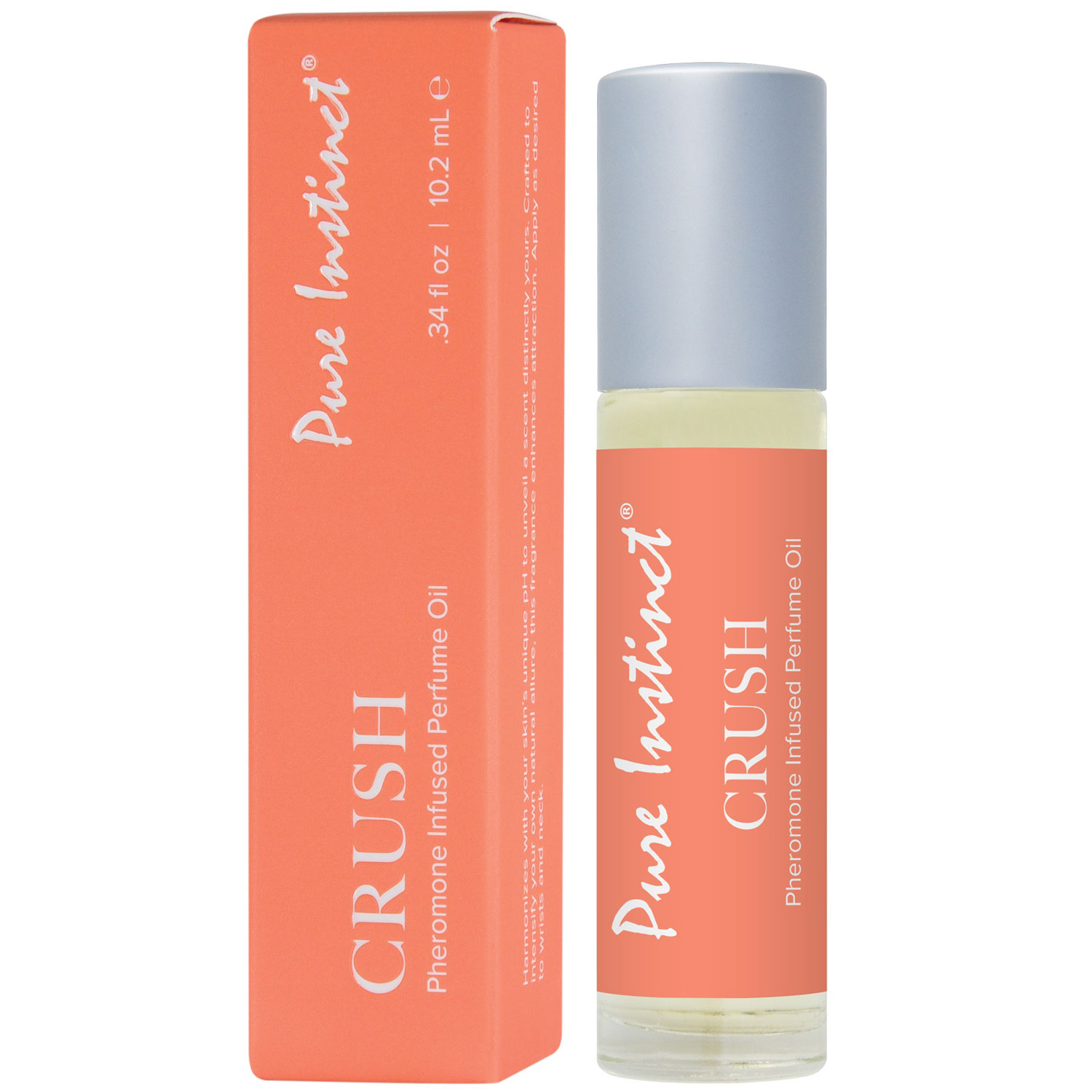 Classic Brands - Pure Instinct Pheromone Perfume Oil Crush Roll on 10.2 ml 0.34 ml - Bath & Body