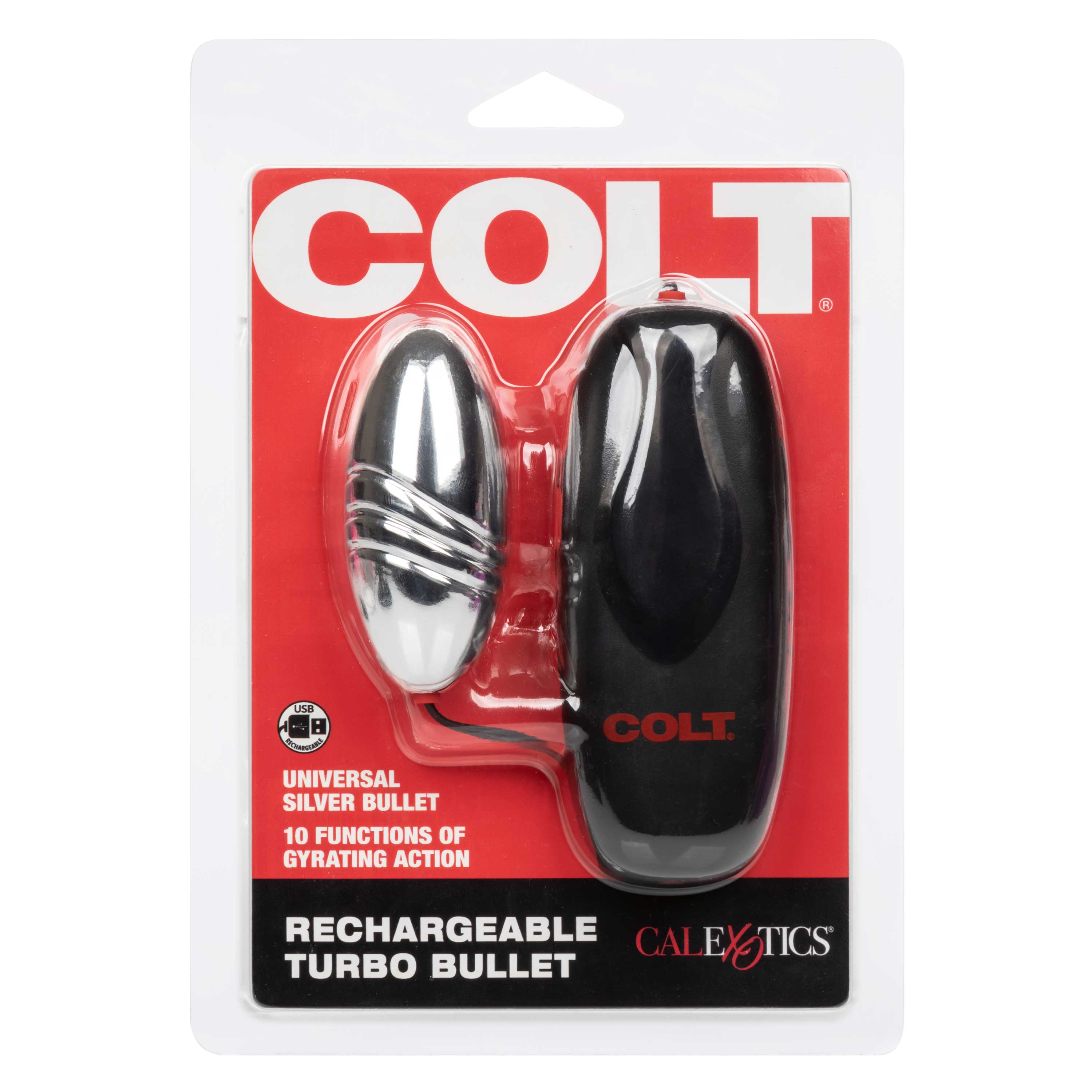 CalExotics - Colt Rechargeable Turbo Bullet - Silver - Eggs & Bullets