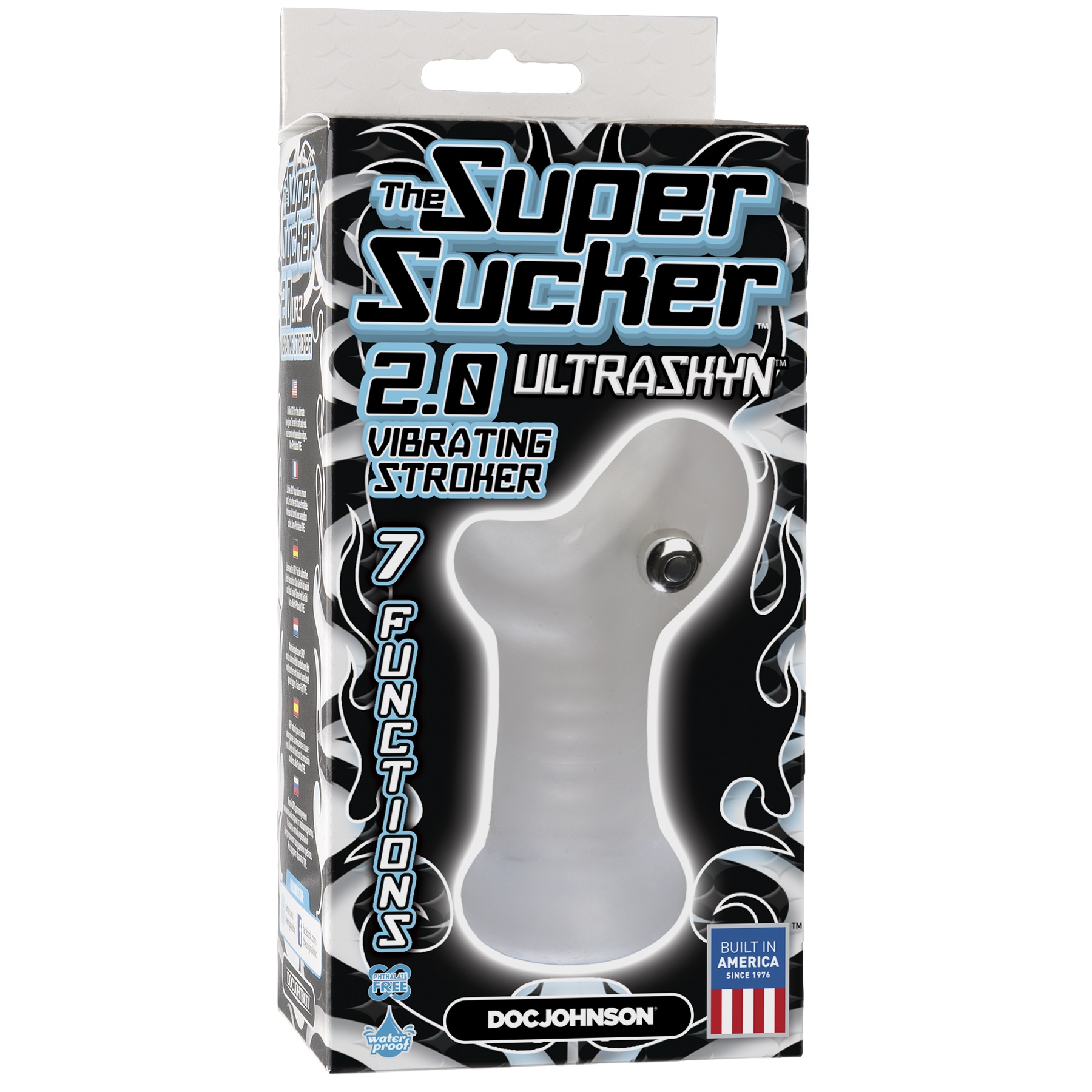 Doc Johnson - The Super Sucker Masturbator 2.0 - Clear - Masturbation Aids for Males