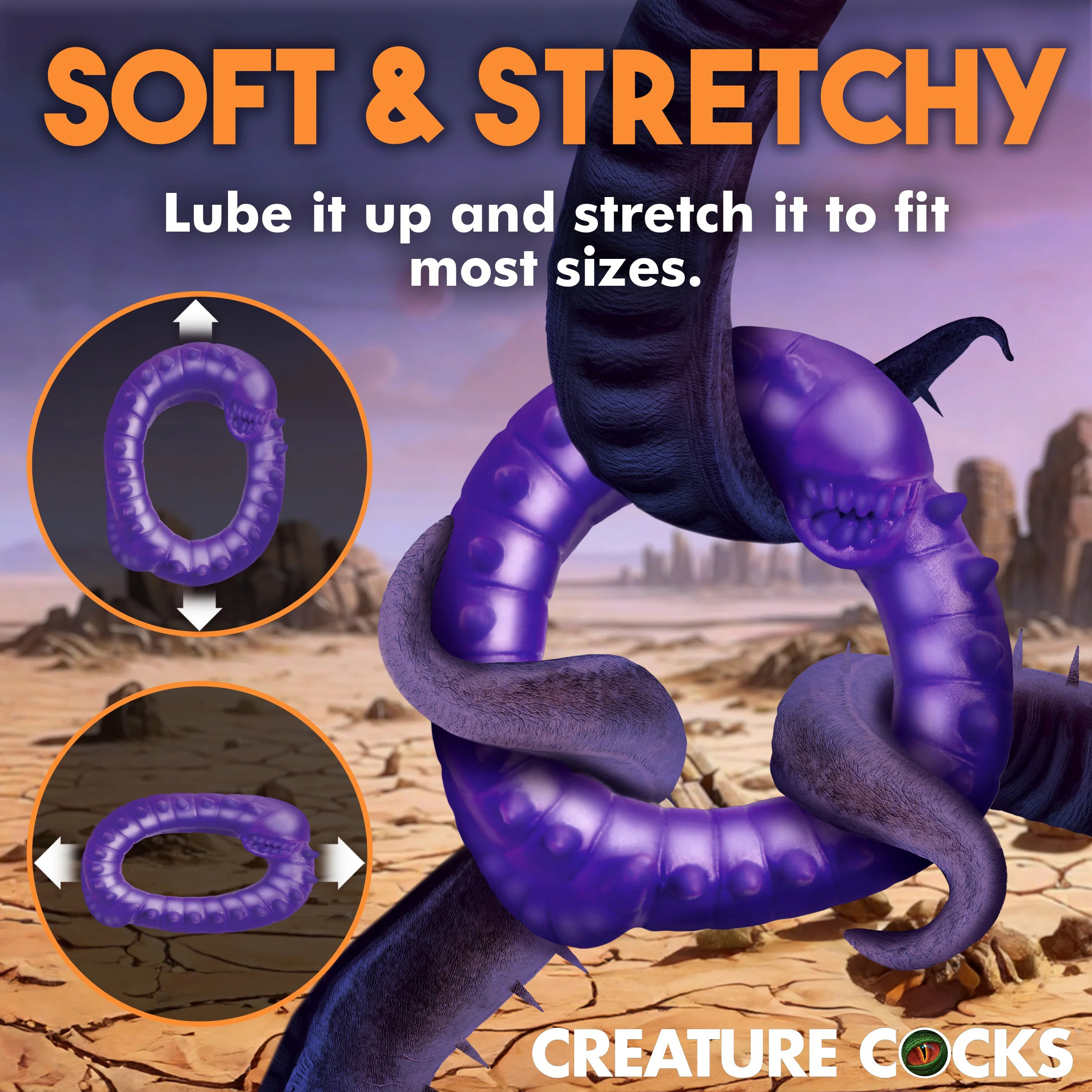 XR Brands - Creature Cocks Slitherine Silicone Cock Ring - Cockrings - Silicone