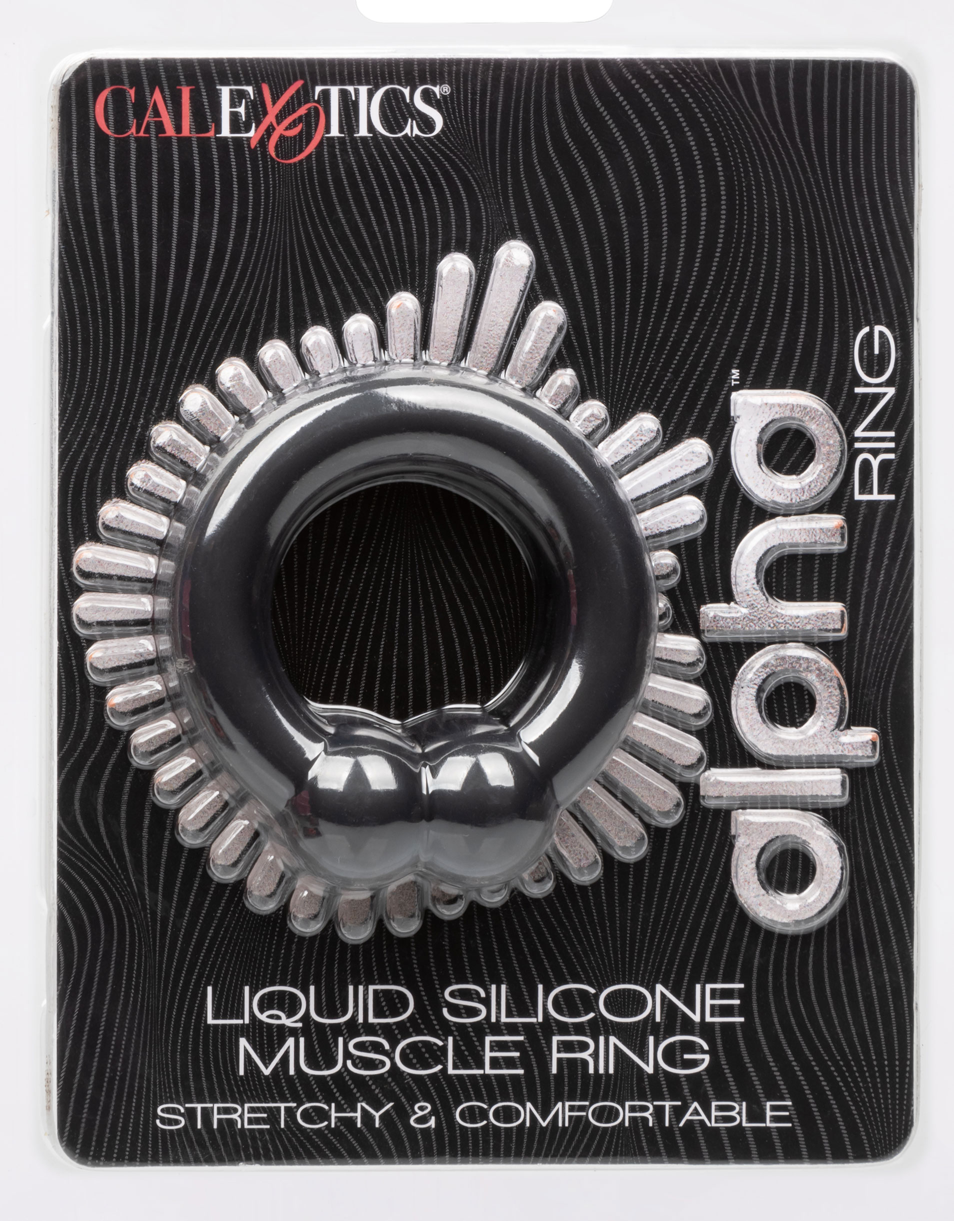 CalExotics - Alpha Liquid Silicone Muscle Ring - Black - Cockrings