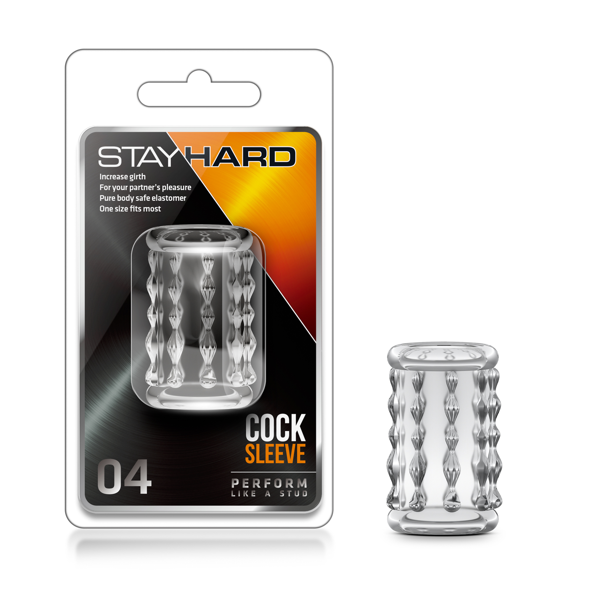 Blush - Stay Hard Cock Sleeve 04 - Clear - Cockrings