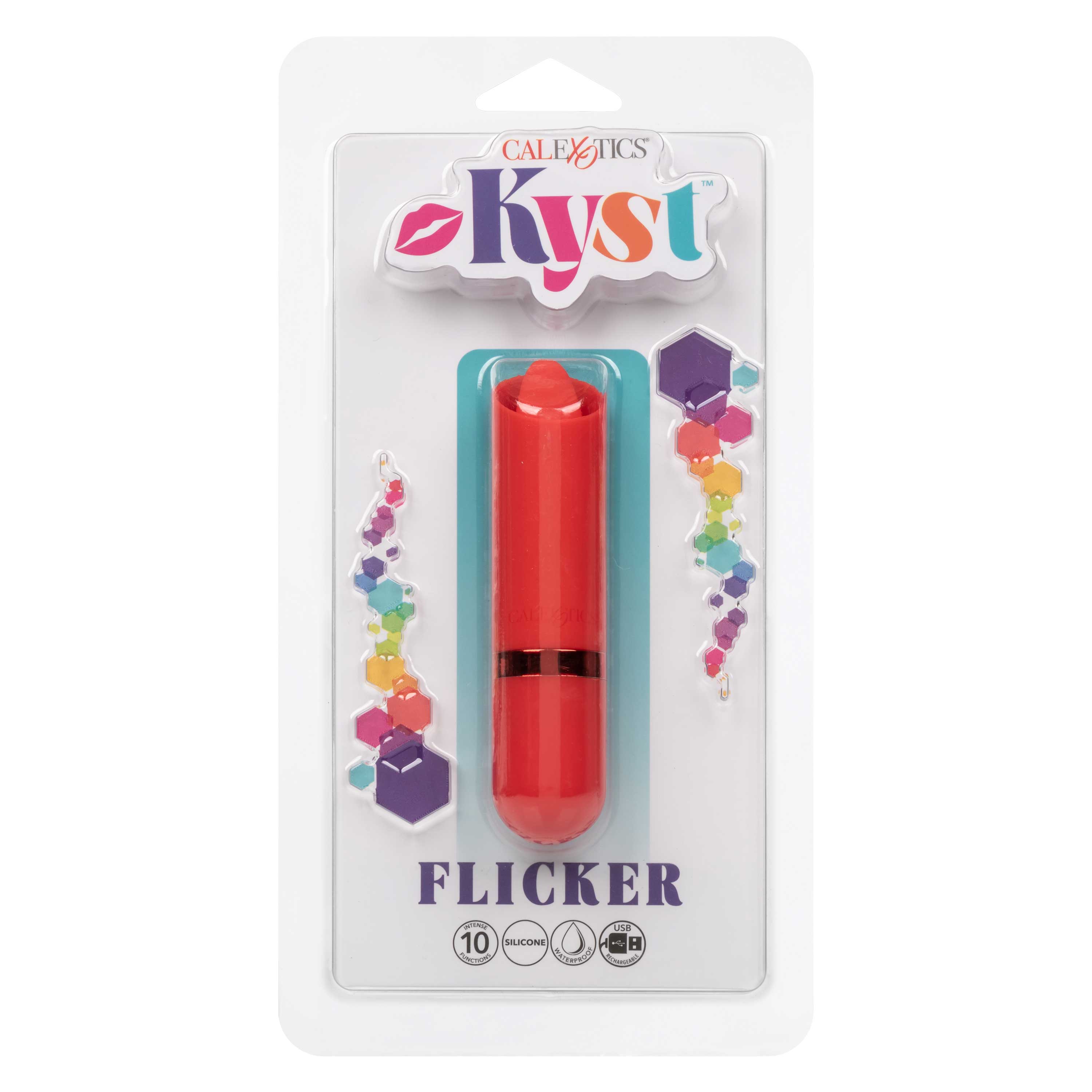 CalExotics - Kyst Flicker - Red - Clit Stimulators