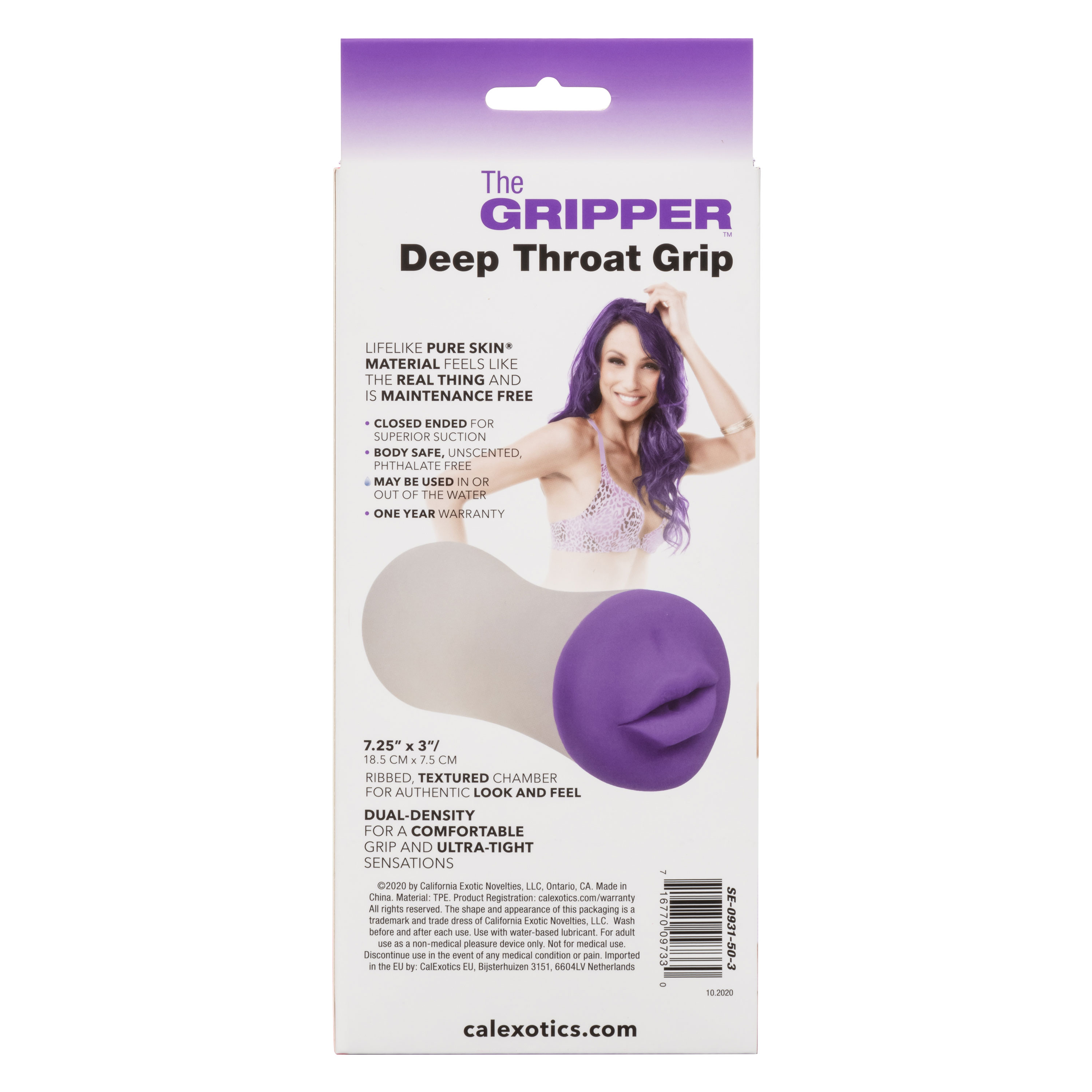 CalExotics - The Gripper Deep Throat Grip - Masturbation Aids for Males