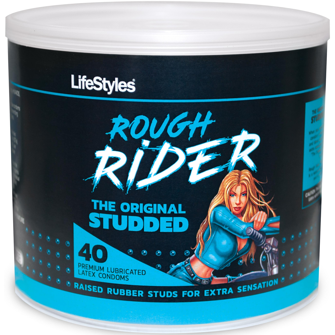 Paradise Marketing - Lifestyles Rough Rider - 40 Count Jar - Condoms