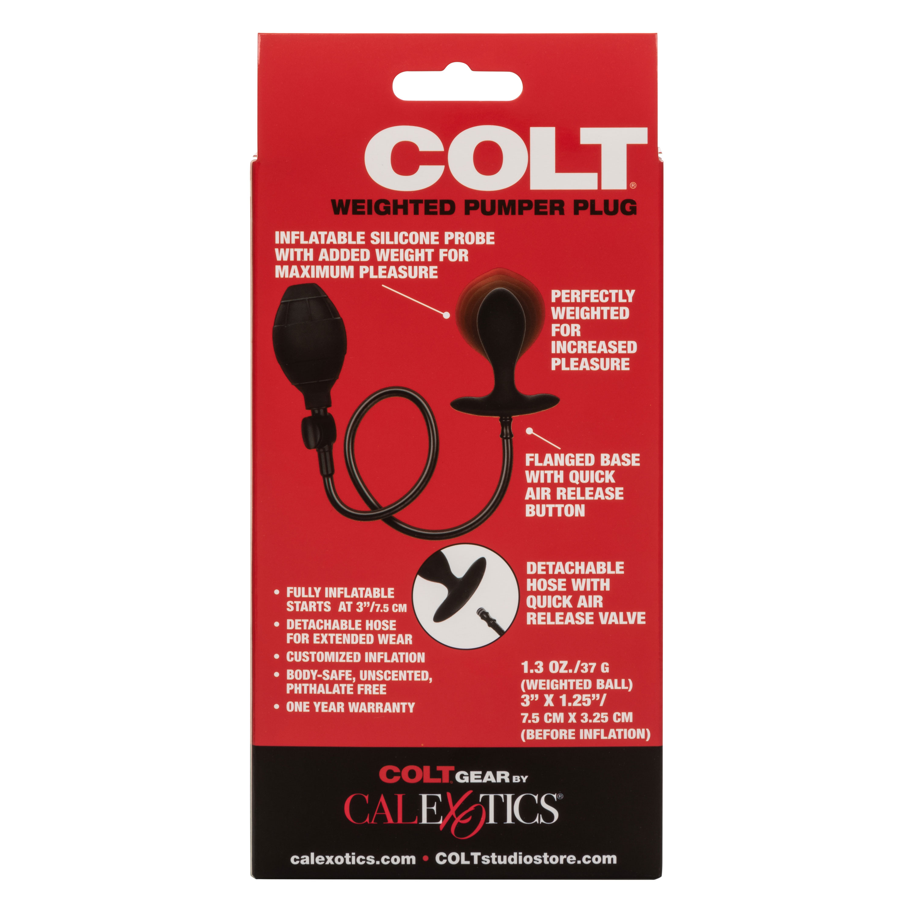 CalExotics - Colt Weighted Pumper Plug - Anal Toys & Stimulators