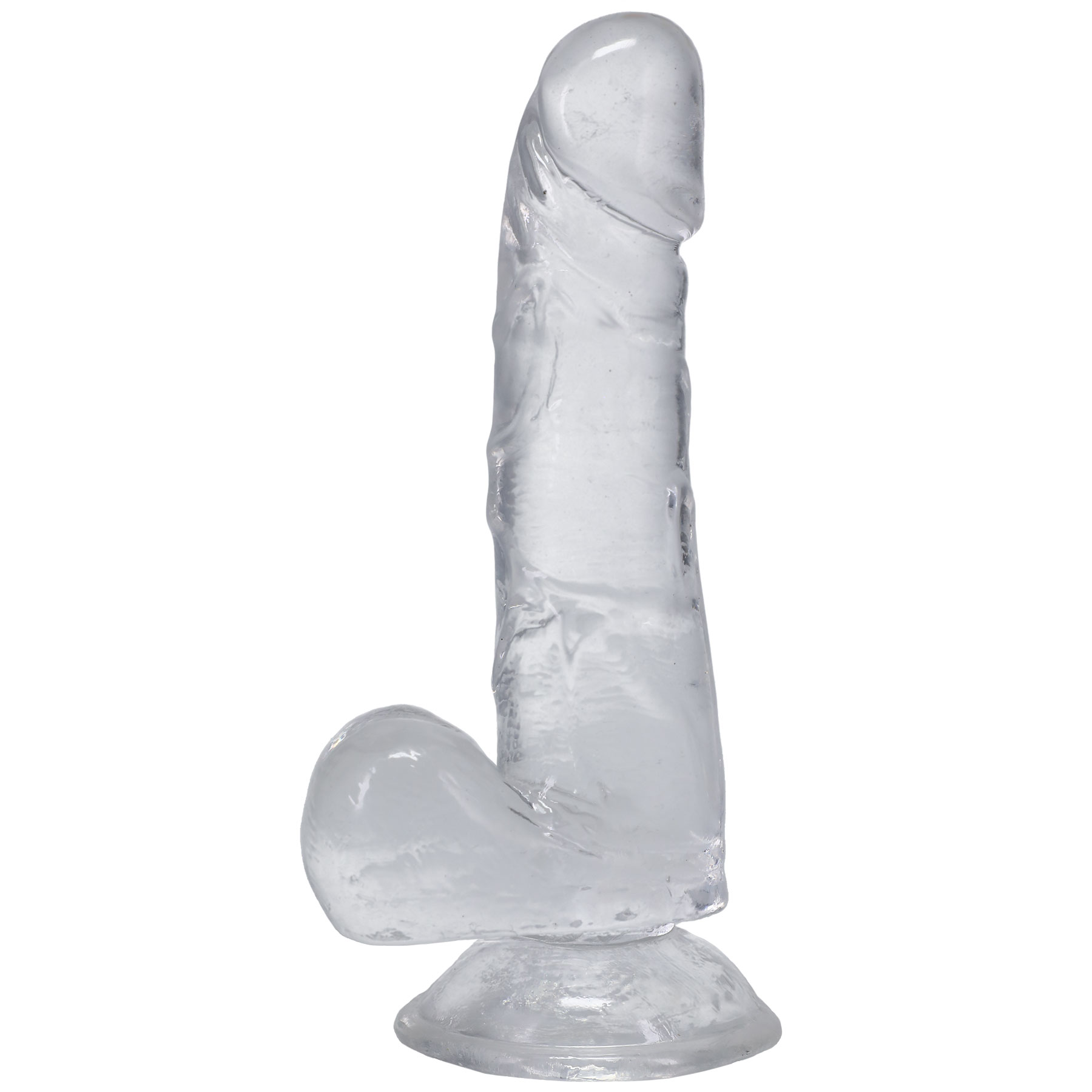 Doc Johnson - Doc Johnson Dick In A Bag 6 in. Dildo Clear - Dildos - TPE/TPR/Elastomers