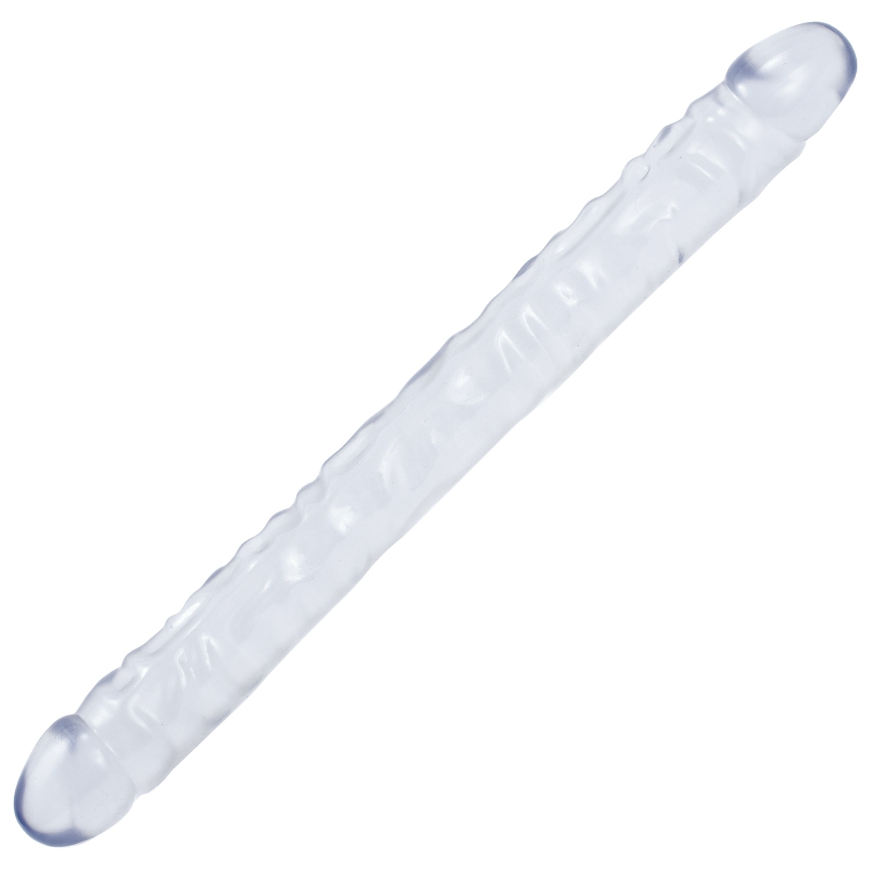 Doc Johnson - Crystal Jellies 18 Inch Double Dong - Clear - Dildos