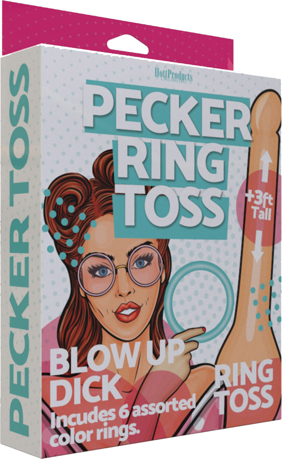 Hott Products - Inflatable Pecker Ring Toss - Bachelor & Bachelorette Items