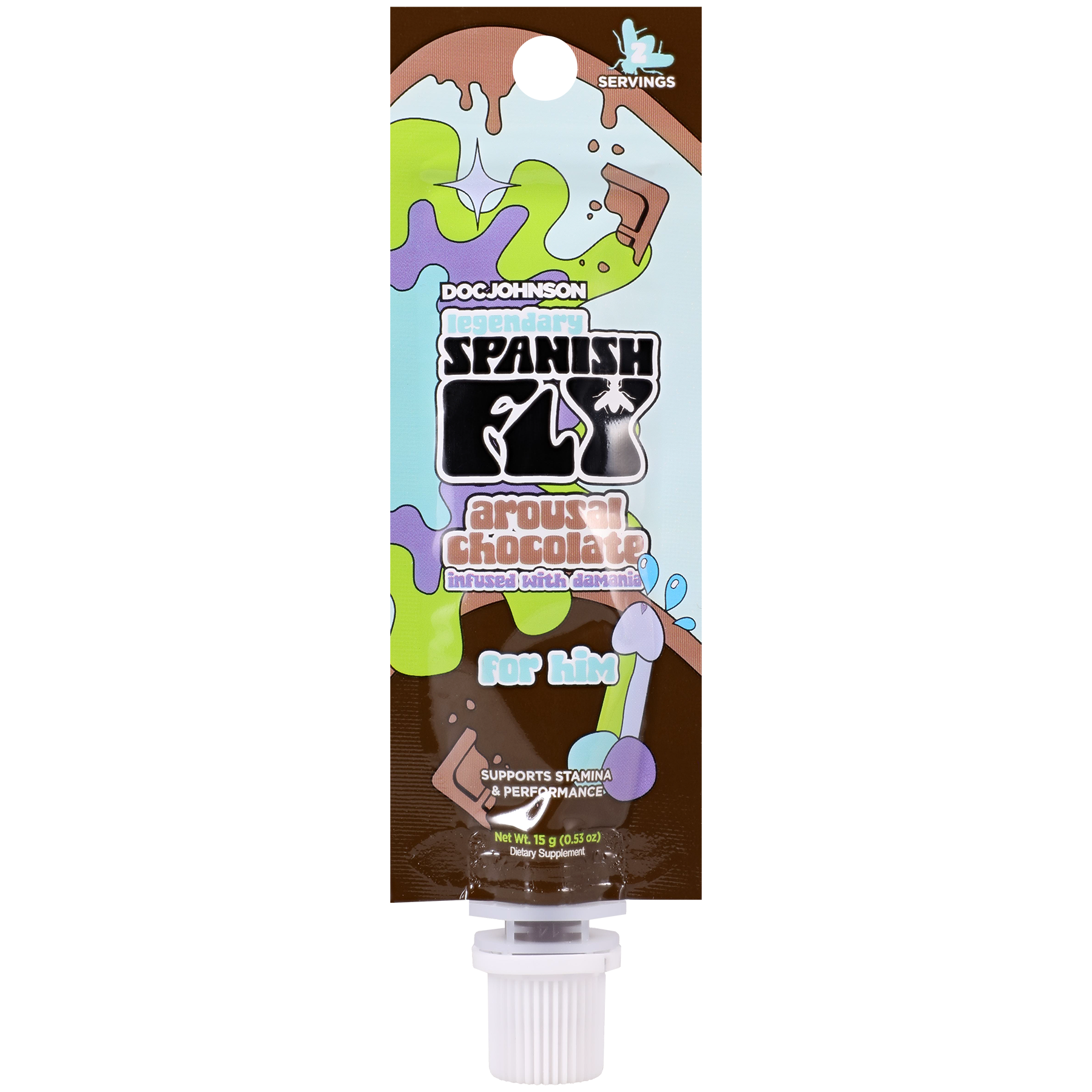 Doc Johnson - Spanish Fly Chocolate for Him 12 Pack Display - Displays-Bowls & Wall Displays