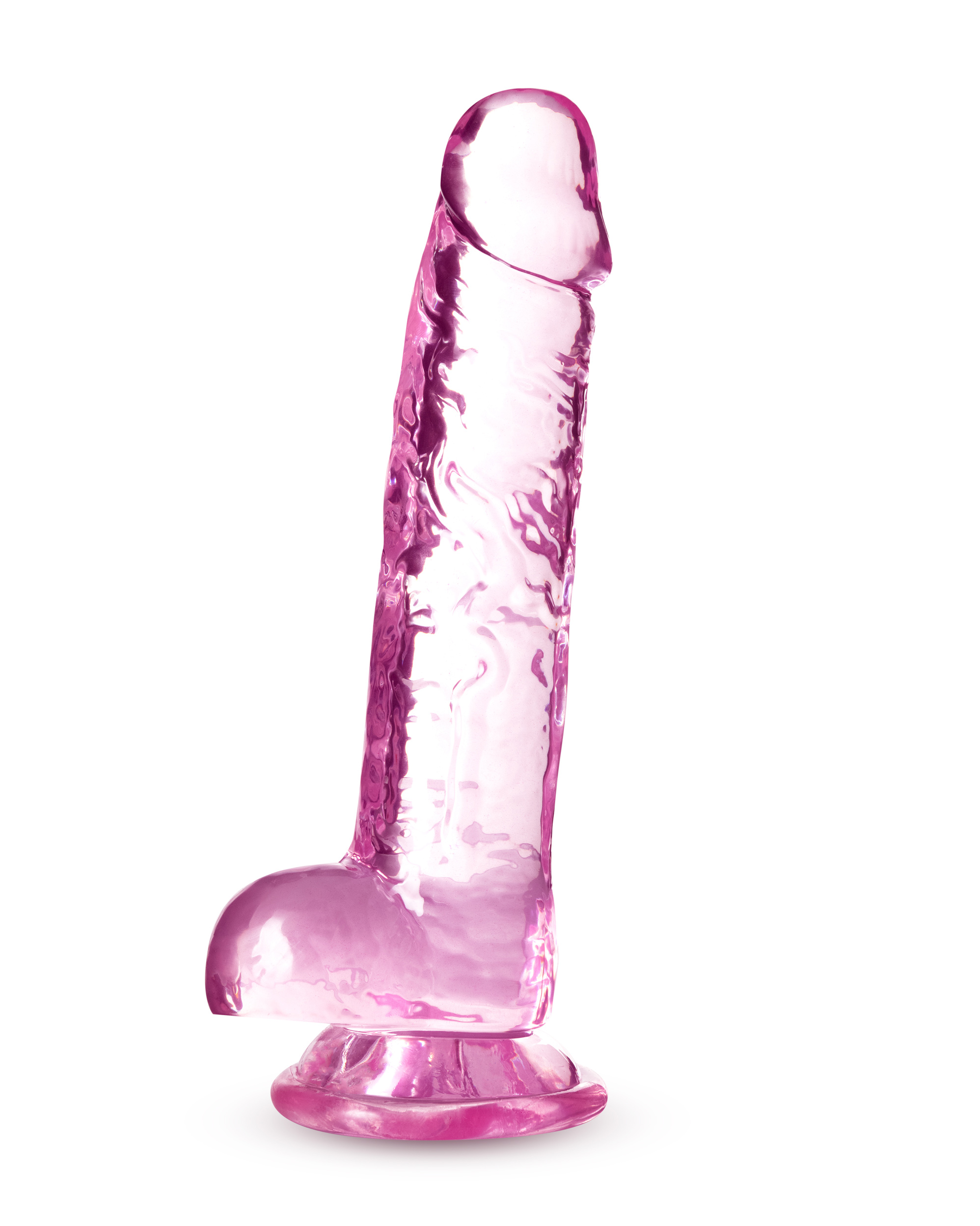 Blush - Naturally Yours - 7 Inch Crystalline Dildo - Rose - Dildos