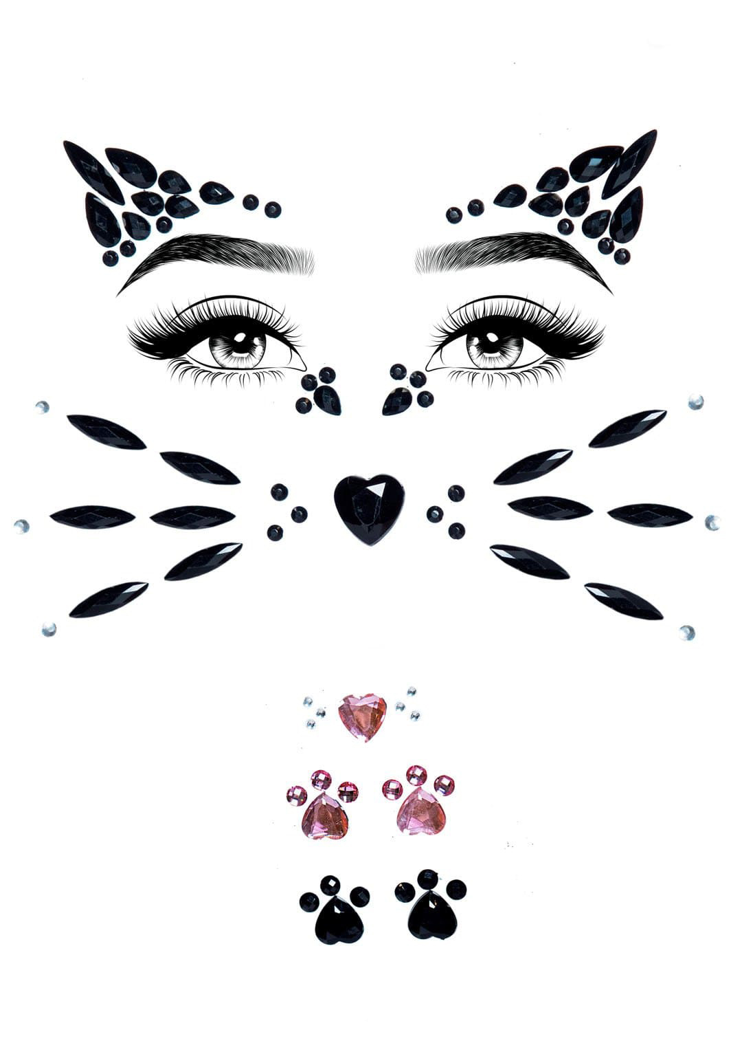 Leg Avenue - Animal Rhinestone Stick-on Jewels - Body Jewelry (Non Piercing)