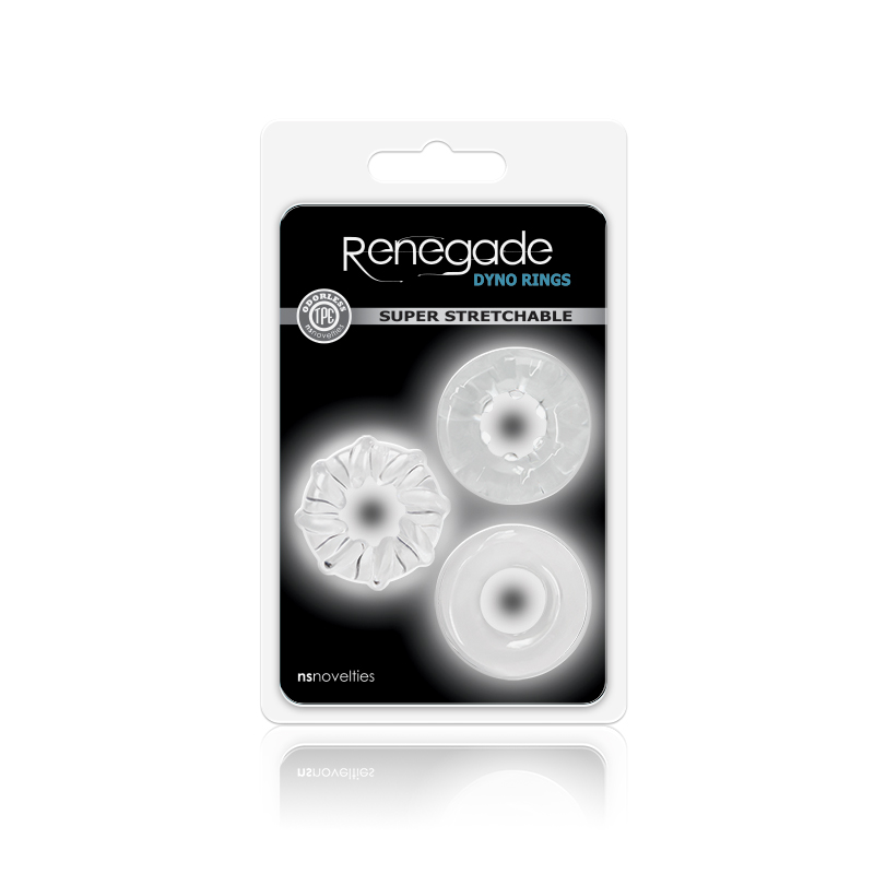 nsnovelties - Renegade - Dyno Rings - Clear - Cockrings