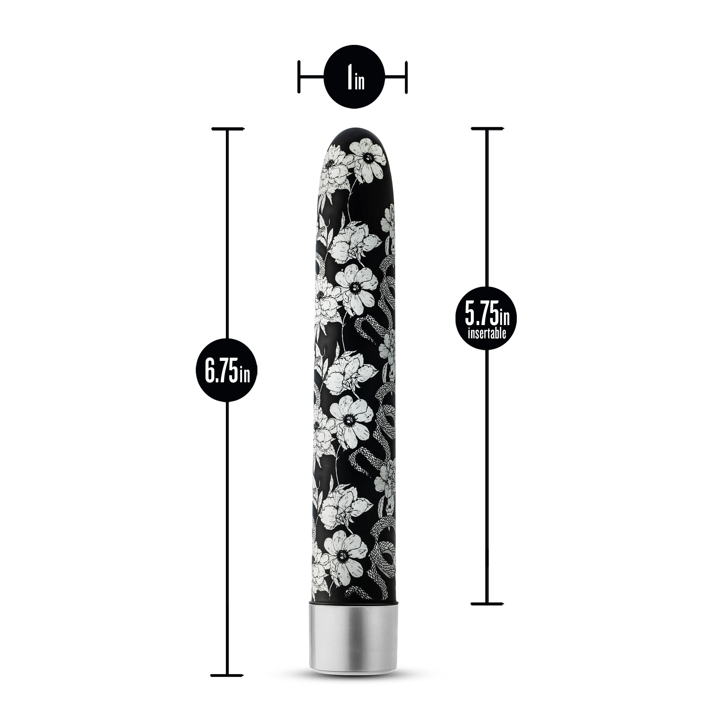 Blush - The Collection Eden Limited Edition Rechargeable 7 in. Vibrator Black - Vibrators - ABS