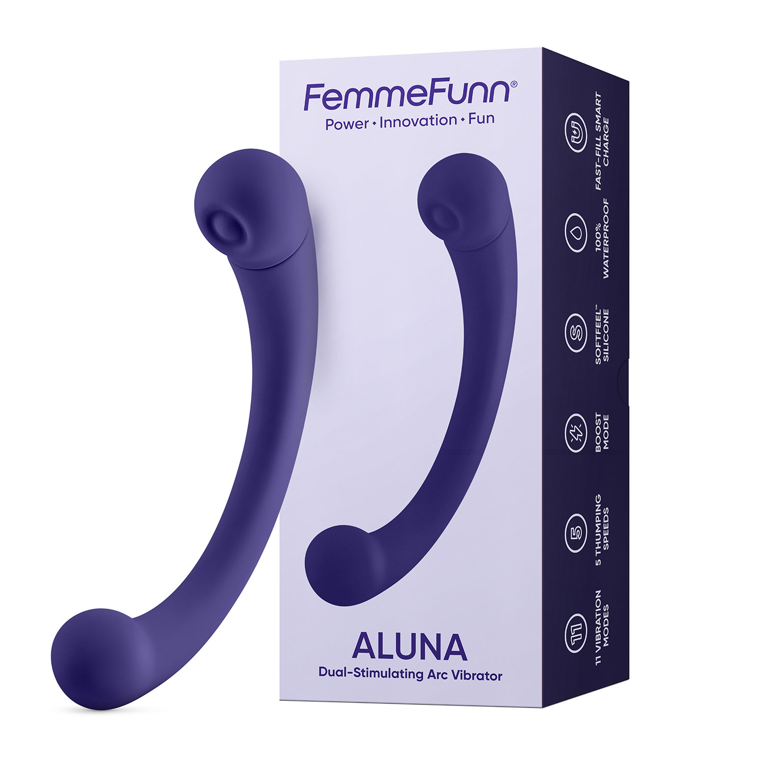 FemmeFunn - FemmeFunn Aluna Dark Purple - Vibrators