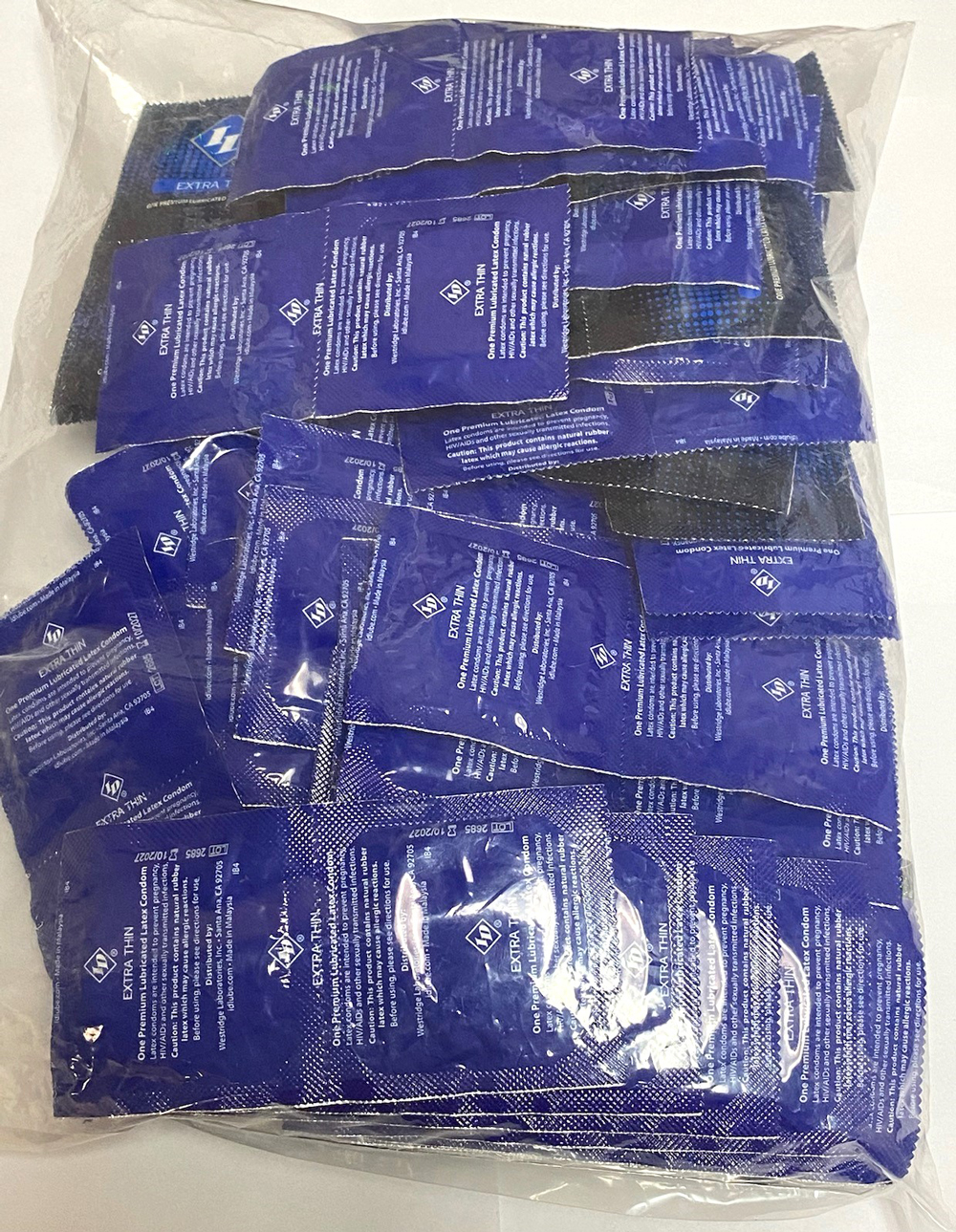 I.D. Lubricants - ID Extra Thin Condom Bag 144 Pieces Bulk - Condoms