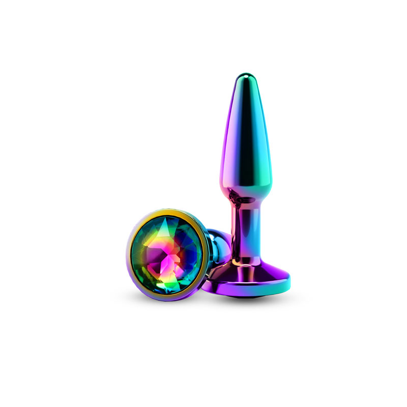 nsnovelties - Rear Assets - Tapered - Small - Multicolor Rainbow - Anal Toys & Stimulators